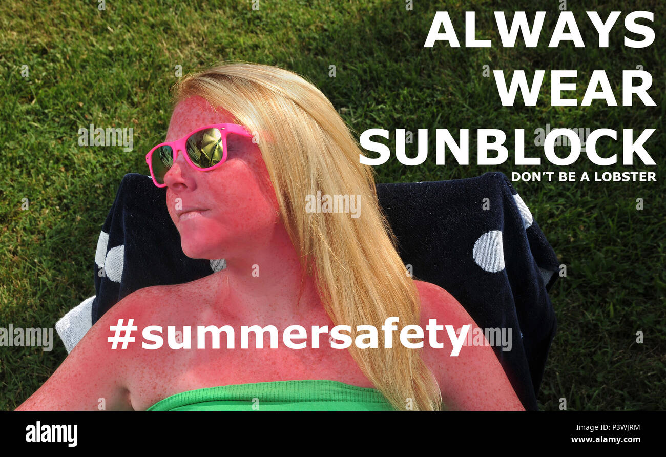 Over exposure to ultraviolet rays the skin causing