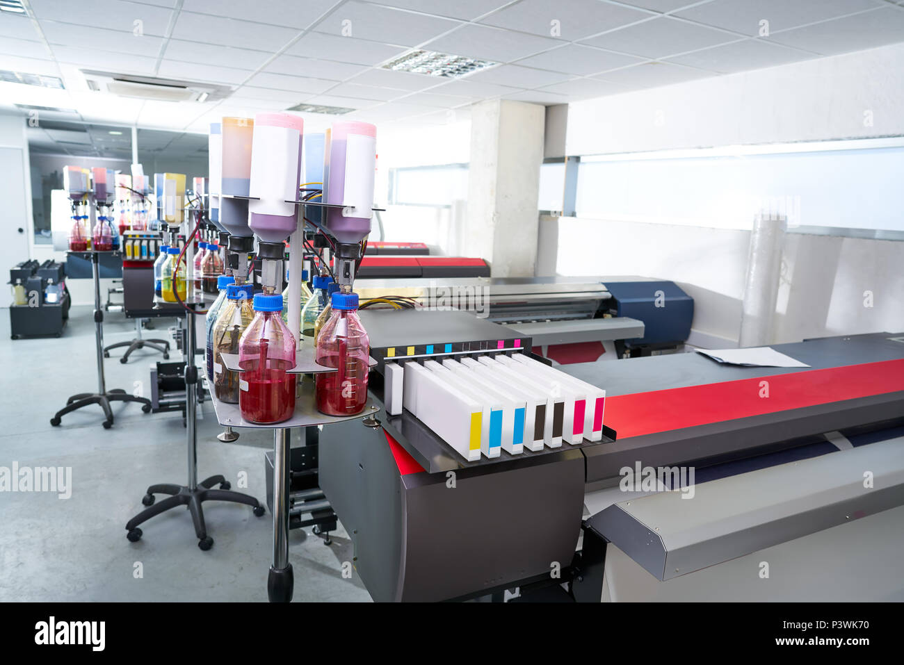 Textile Print Factory Layout Large textile printing factory hi-res stock photography and images - Alamy