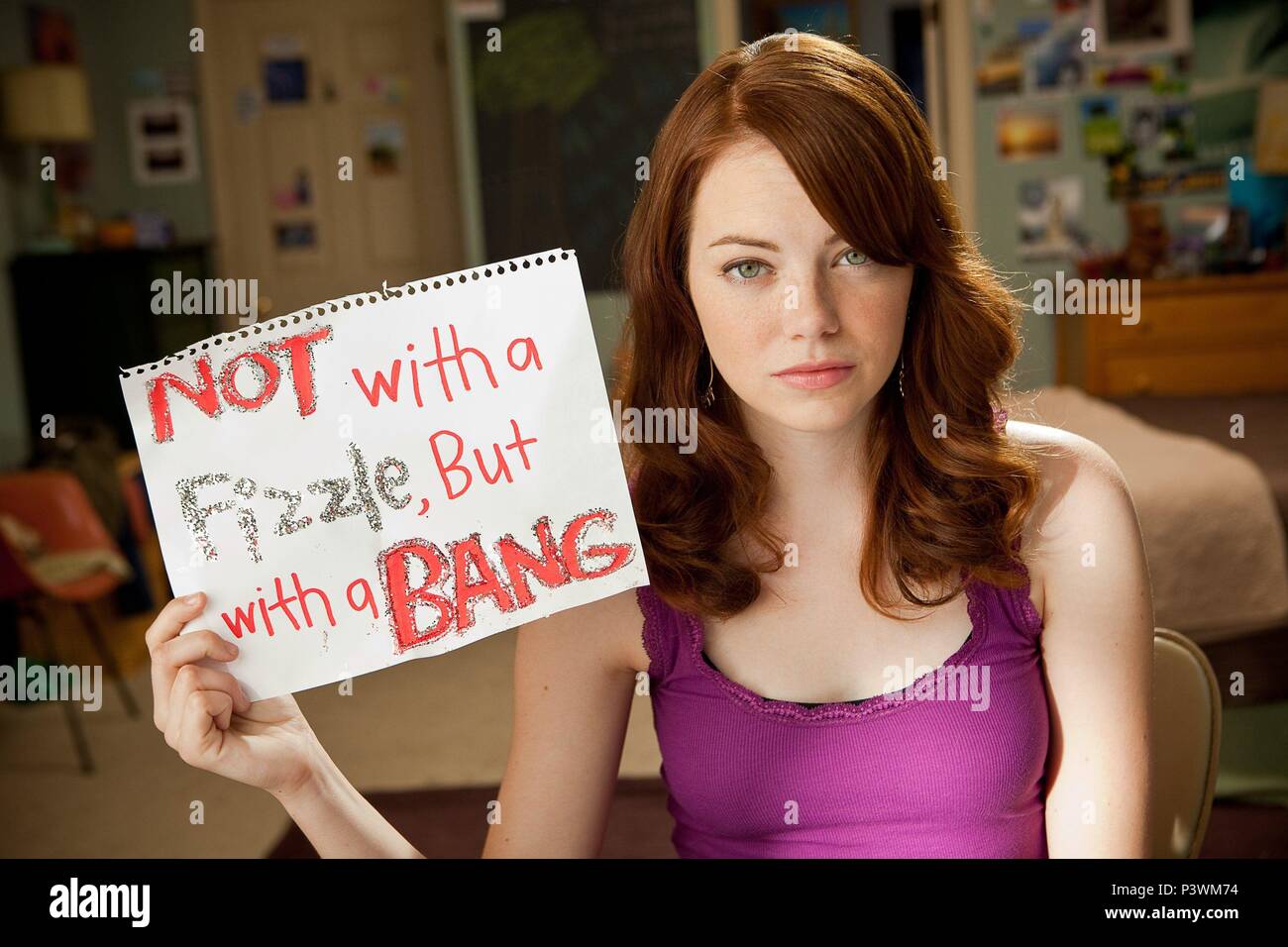 Original Film Title: EASY A.  English Title: EASY A.  Film Director: WILL GLUCK.  Year: 2010.  Stars: EMMA STONE. Credit: SCREEN GEMS / Album Stock Photo