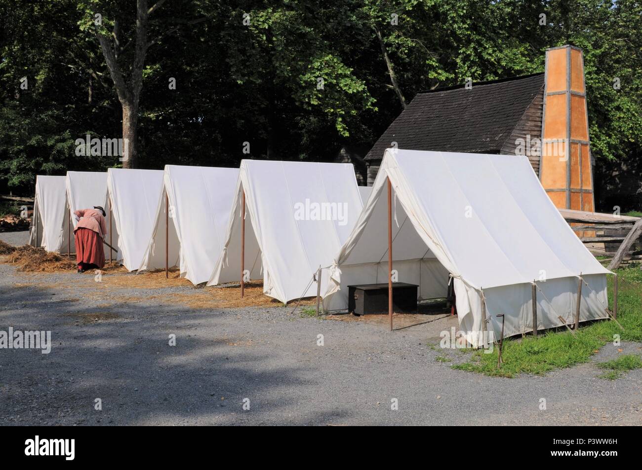 American military encampment at Yorktown Virginia during the American