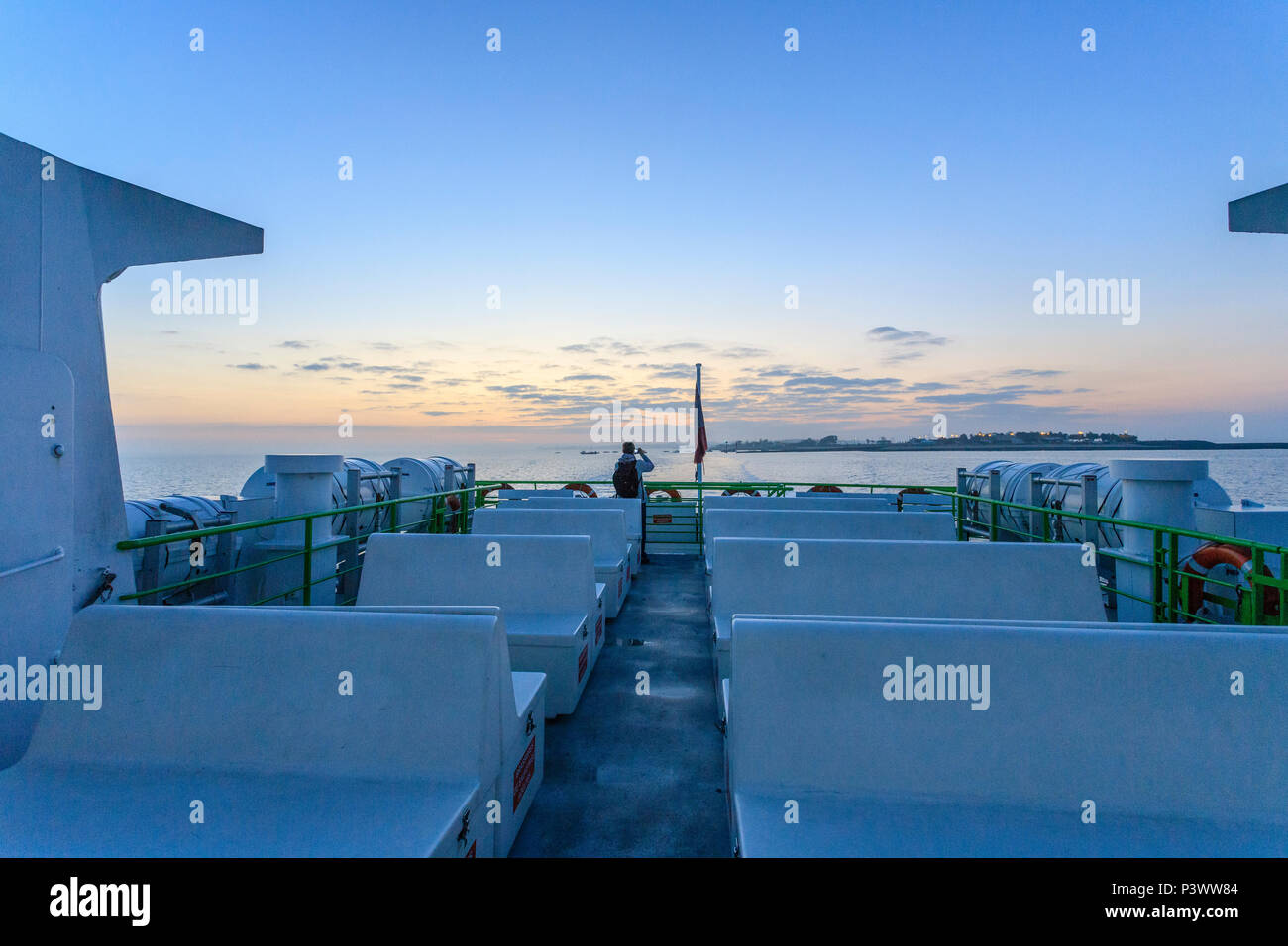 France, Charente Maritime, between Ile d'Aix and Fouras, crossing on the  ferry // France, Charente-Maritime (17), entre l'Île d'Aix et Fouras,  travers Stock Photo - Alamy
