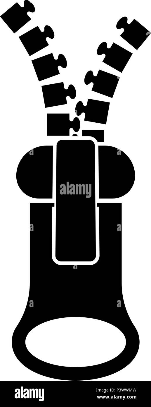 Tailor zipper icon black color vector I flat style simple image Stock Vector Image & Art Alamy