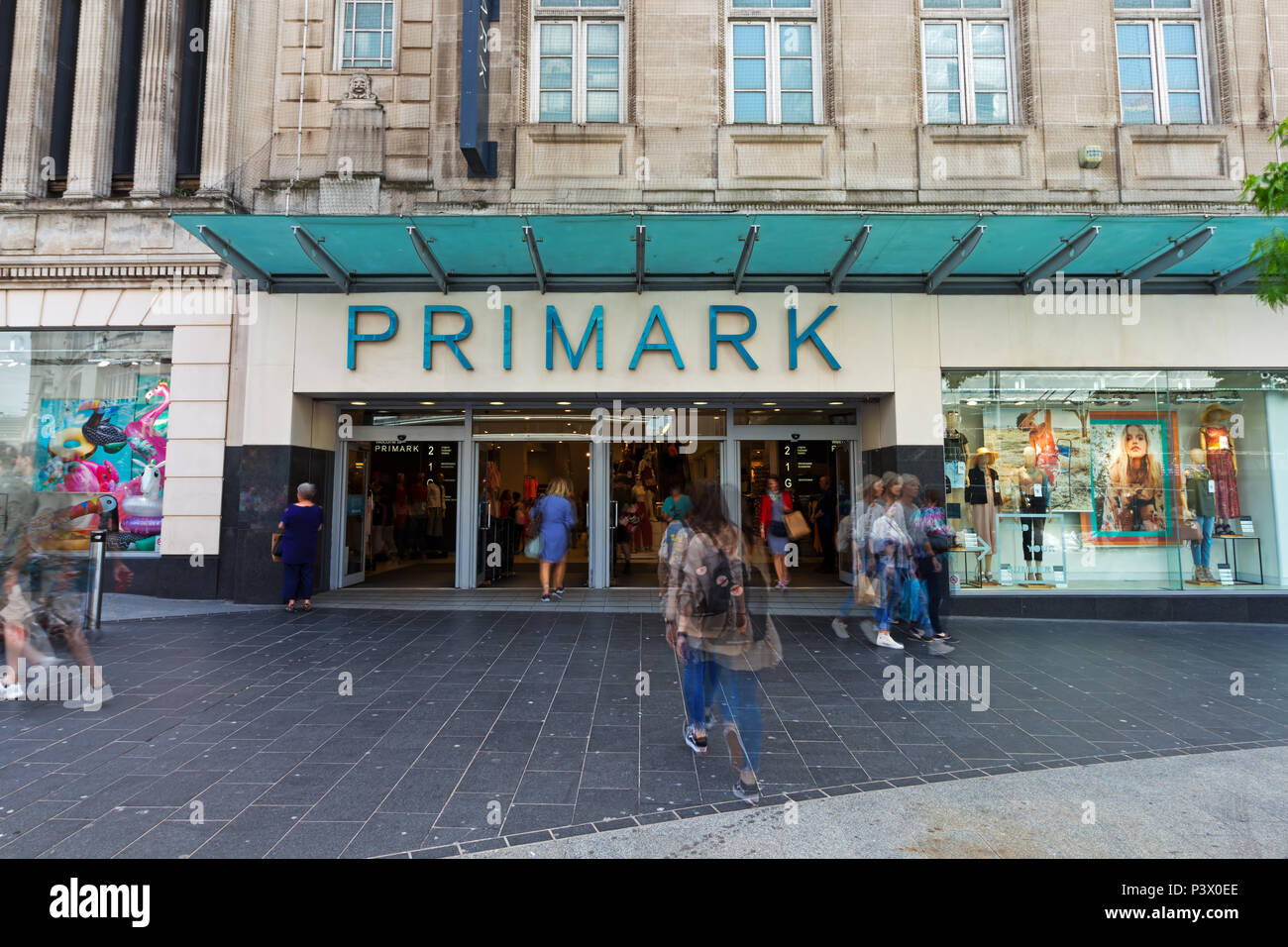 Shoppers liverpool primark store hires stock photography and images