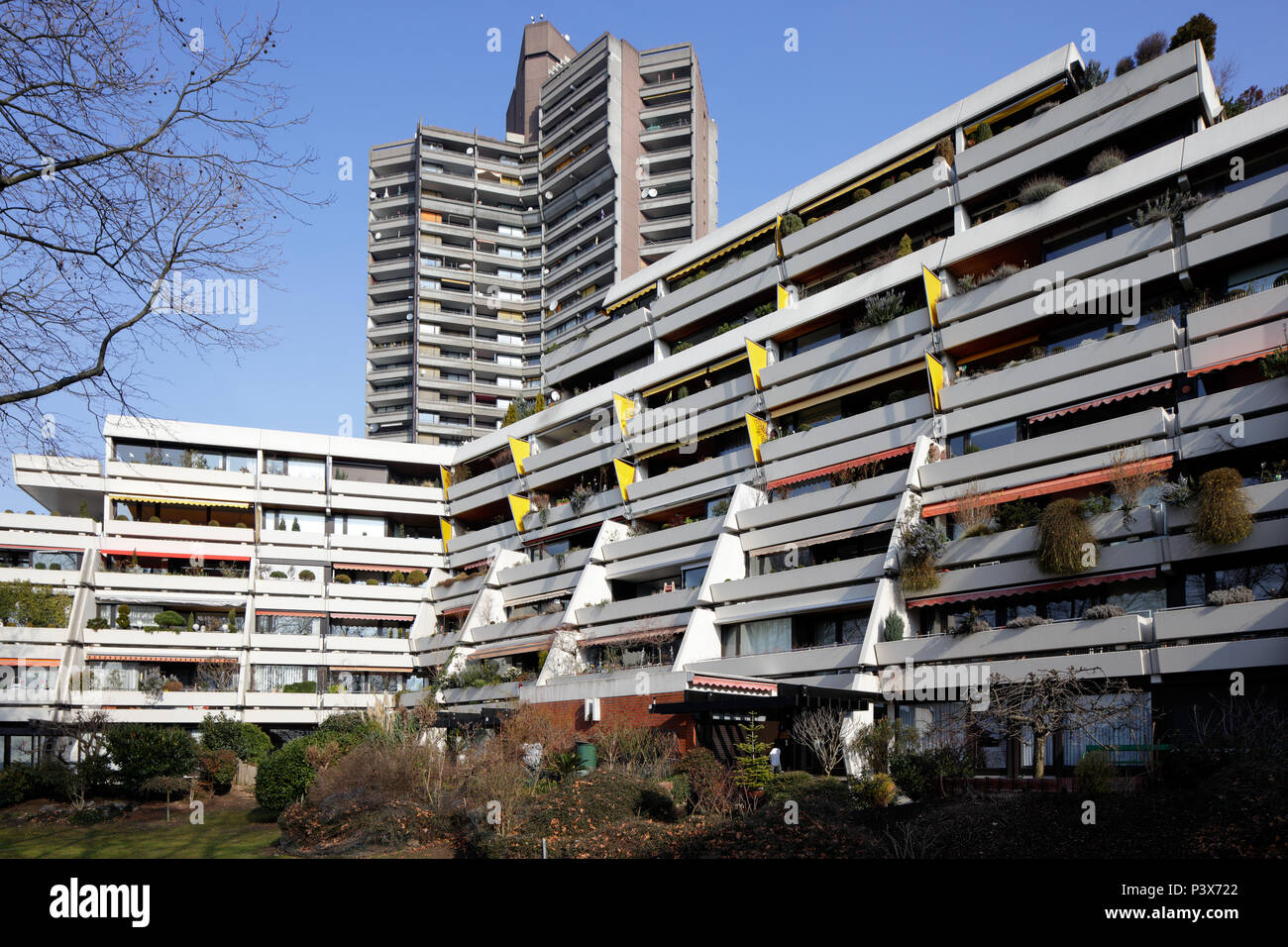 Mannheim, Germany, residential development Neckarpromenade in Mannheim