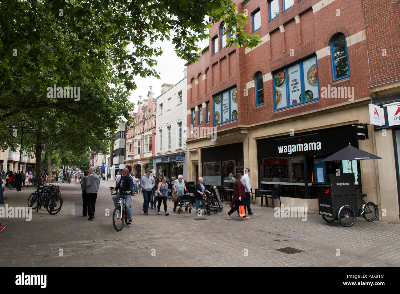 The Shopping Centre in Peterborough, Cambridgeshire England UK Stock