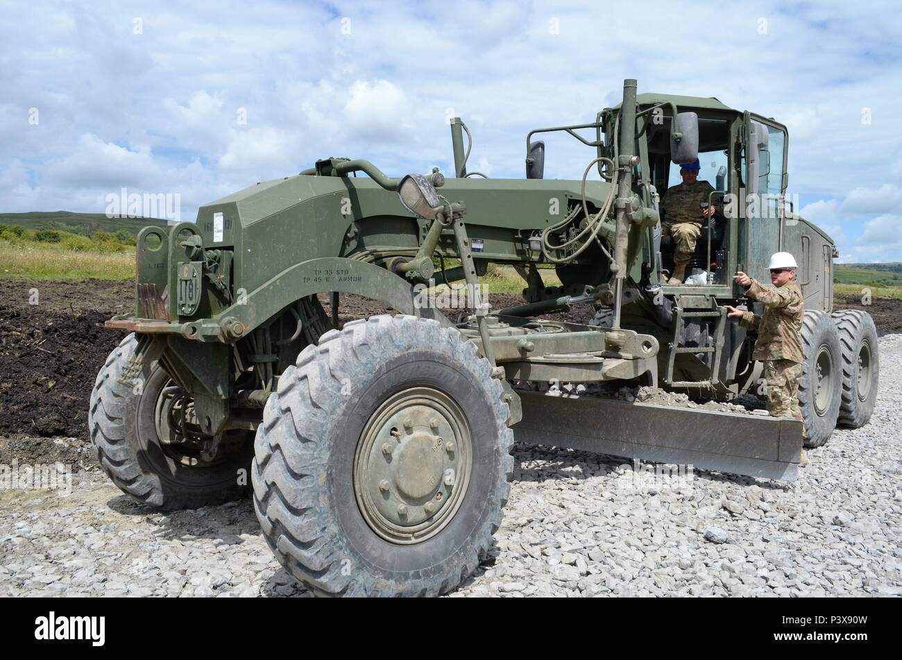 Soldiers from 168th engineer brigade hires stock photography and
