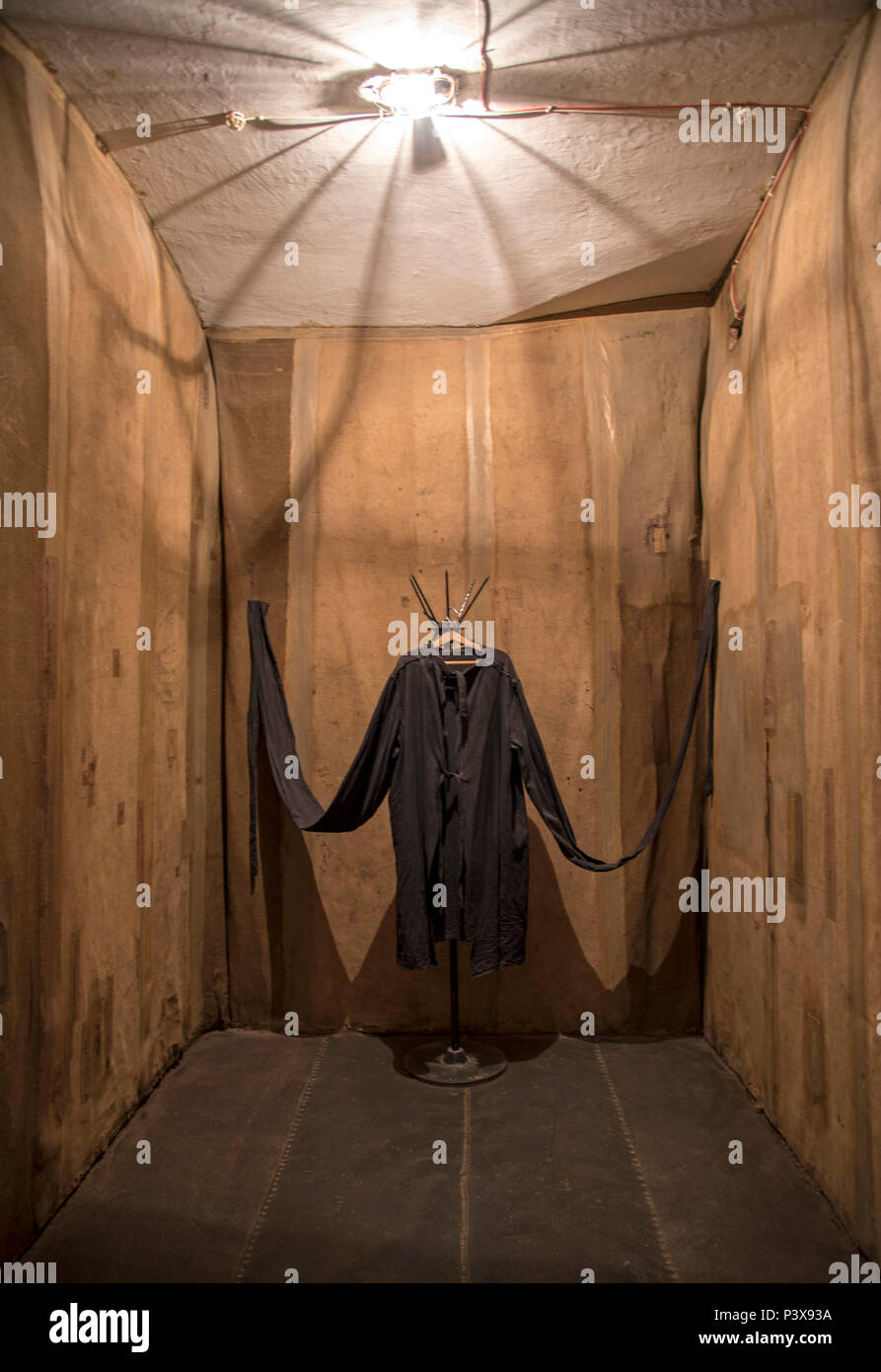 Padded cell, Genocide Museum, Vilnius, Lithuania Stock Photo