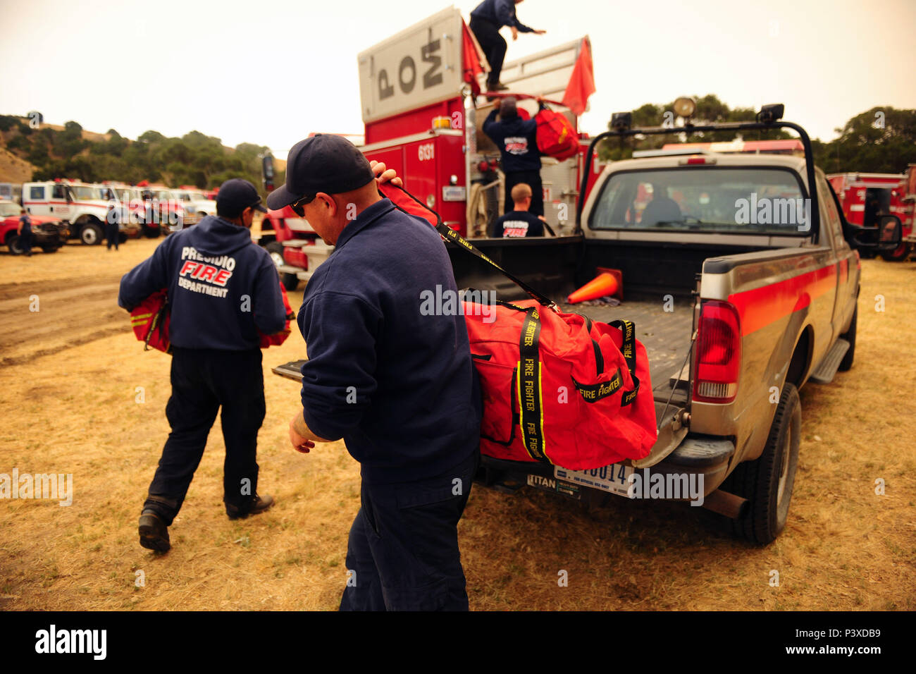 Presidio of monterey fire department hires stock photography and