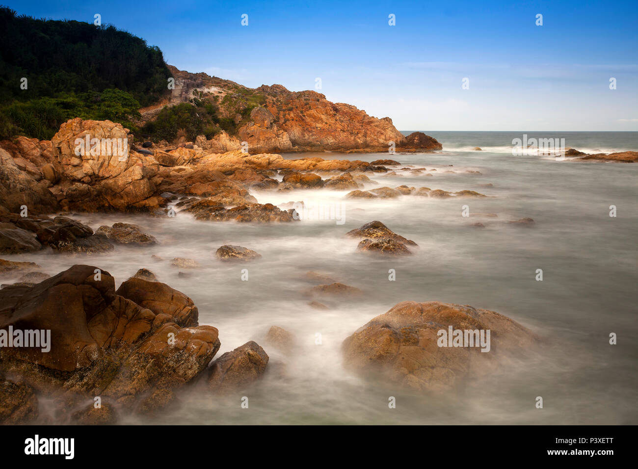 Riff bei Ganh Dia,  Tuy Hoa, Provinz Phu Yen, Vietnam, Asien Stock Photo