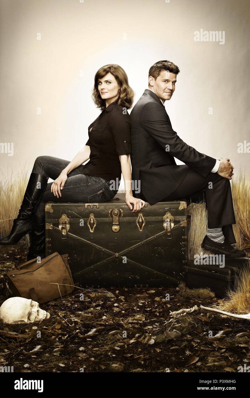 Bones David Boreanaz as Agent Booth and Tamara Taylor as Dr. Camille Saroyan Looking at David Boreanaz as Agent Booth Talking Inside Museum 8 x 10 Photo : Home & Kitchen