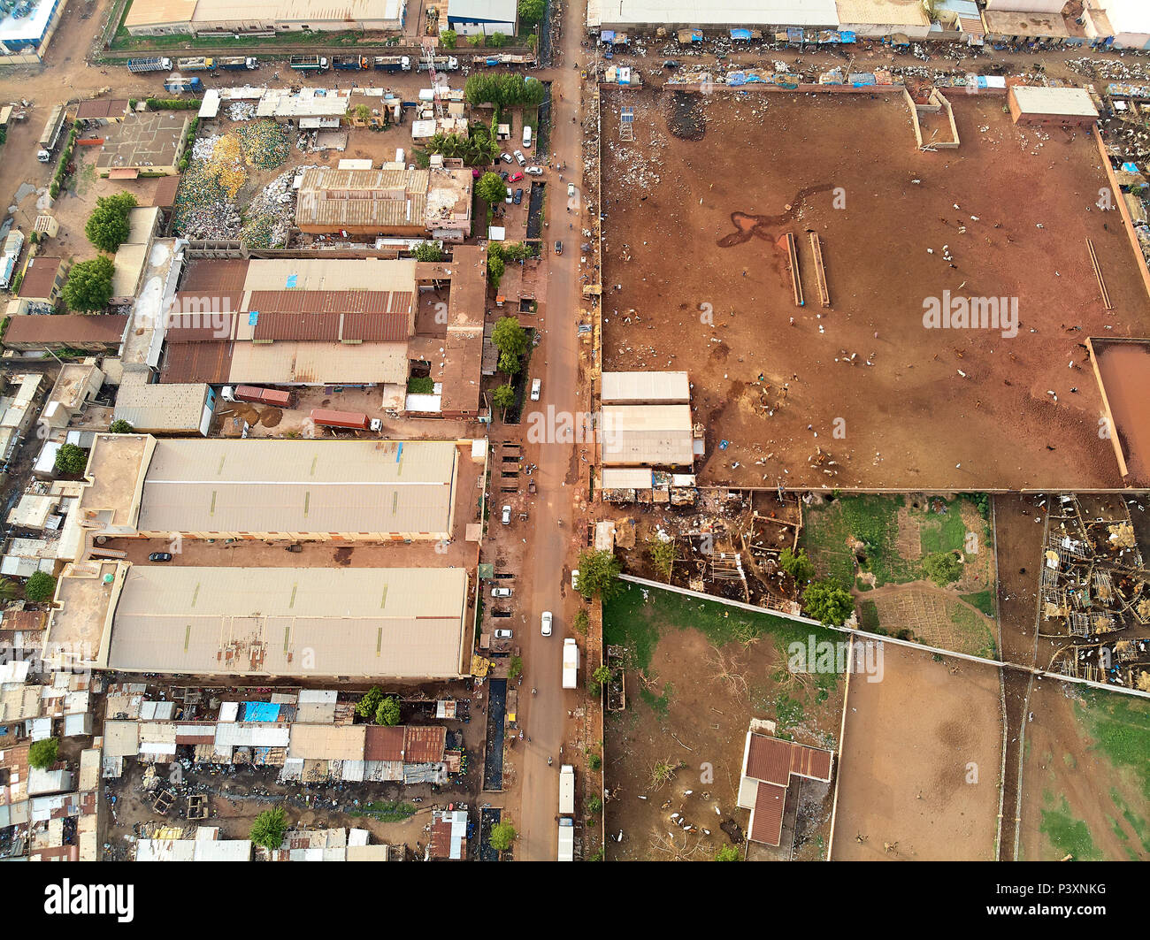 Bamako is the capital and largest city of Mali, with a population of 1.8 million. In 2006, it was estimated to be the fastest-growing city in Africa a Stock Photo