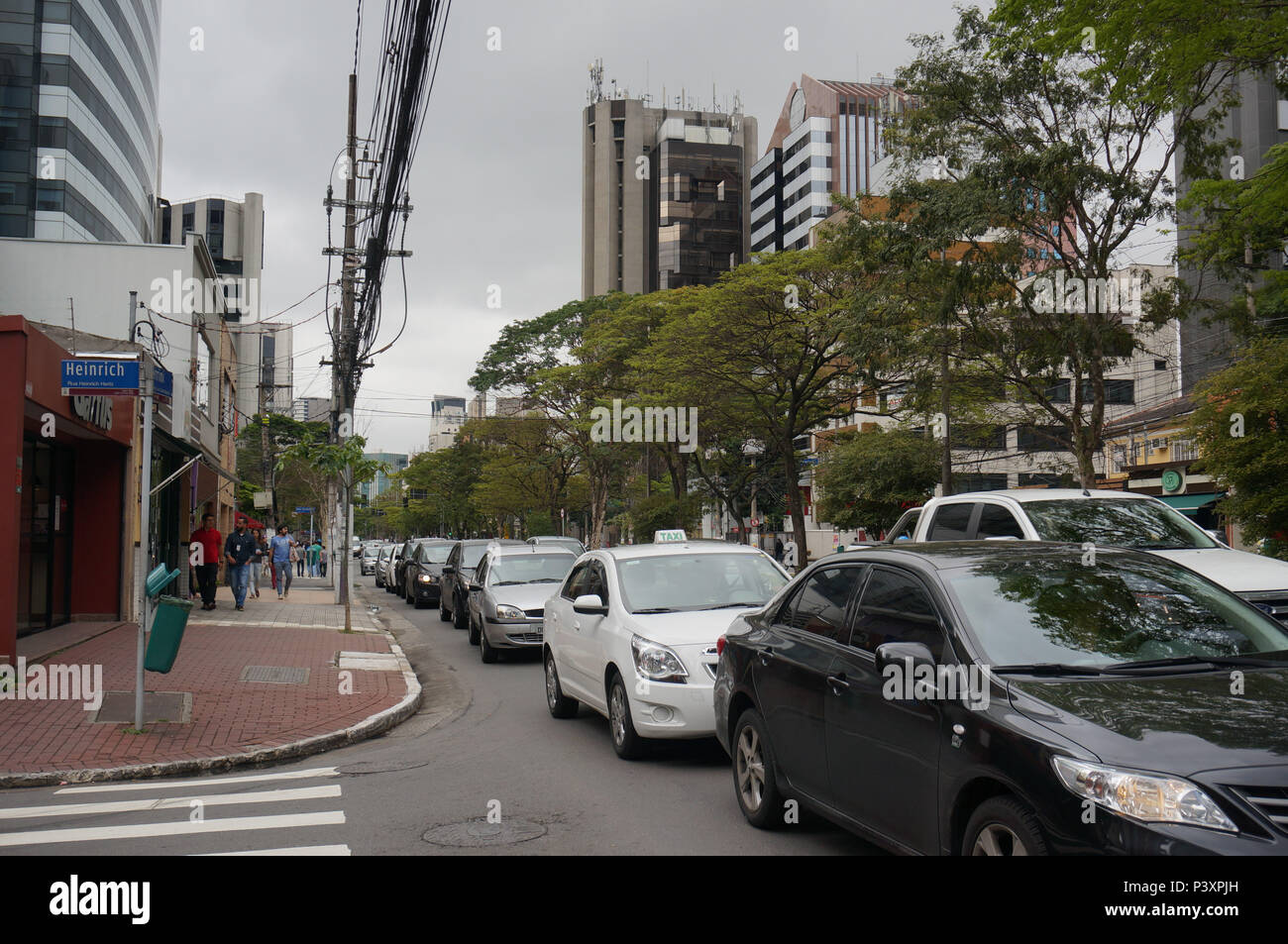 Aerial view, Avenida Luis Carlos Berrini, Vila Olimpia, Sao Paulo, Brazil  Stock Photo - Alamy