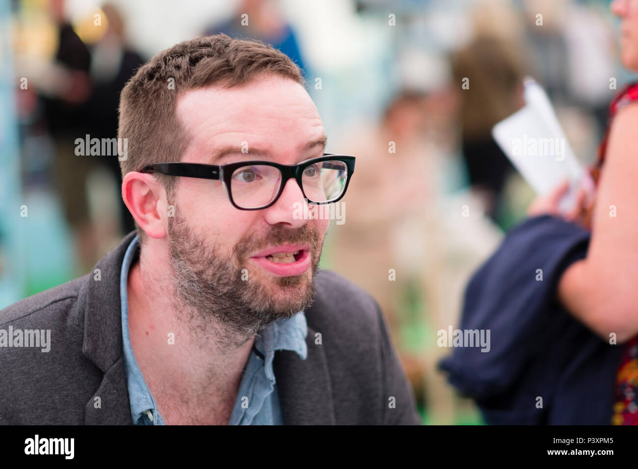 Stephen "Stig" Paul Abell , English journalist, newspaper editor and radio  presenter. Author of 'How Britain Really Works' at the 2018 Hay Festival of  Literature and the Arts. The annual festival in