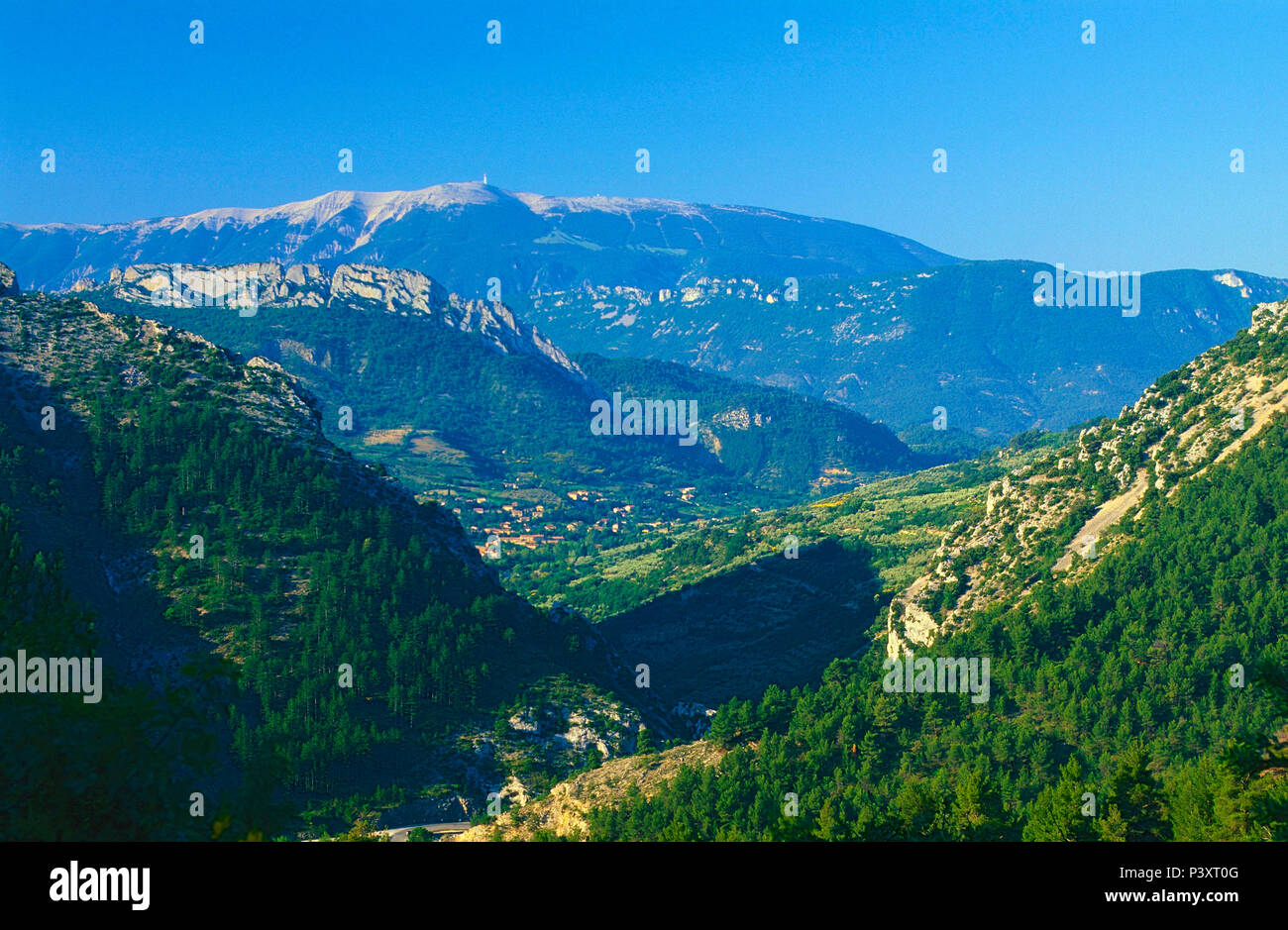 Col d'Ey, hilly country, mountain, Mont Ventoux, BuislesBaronnies, Drome department, Provence