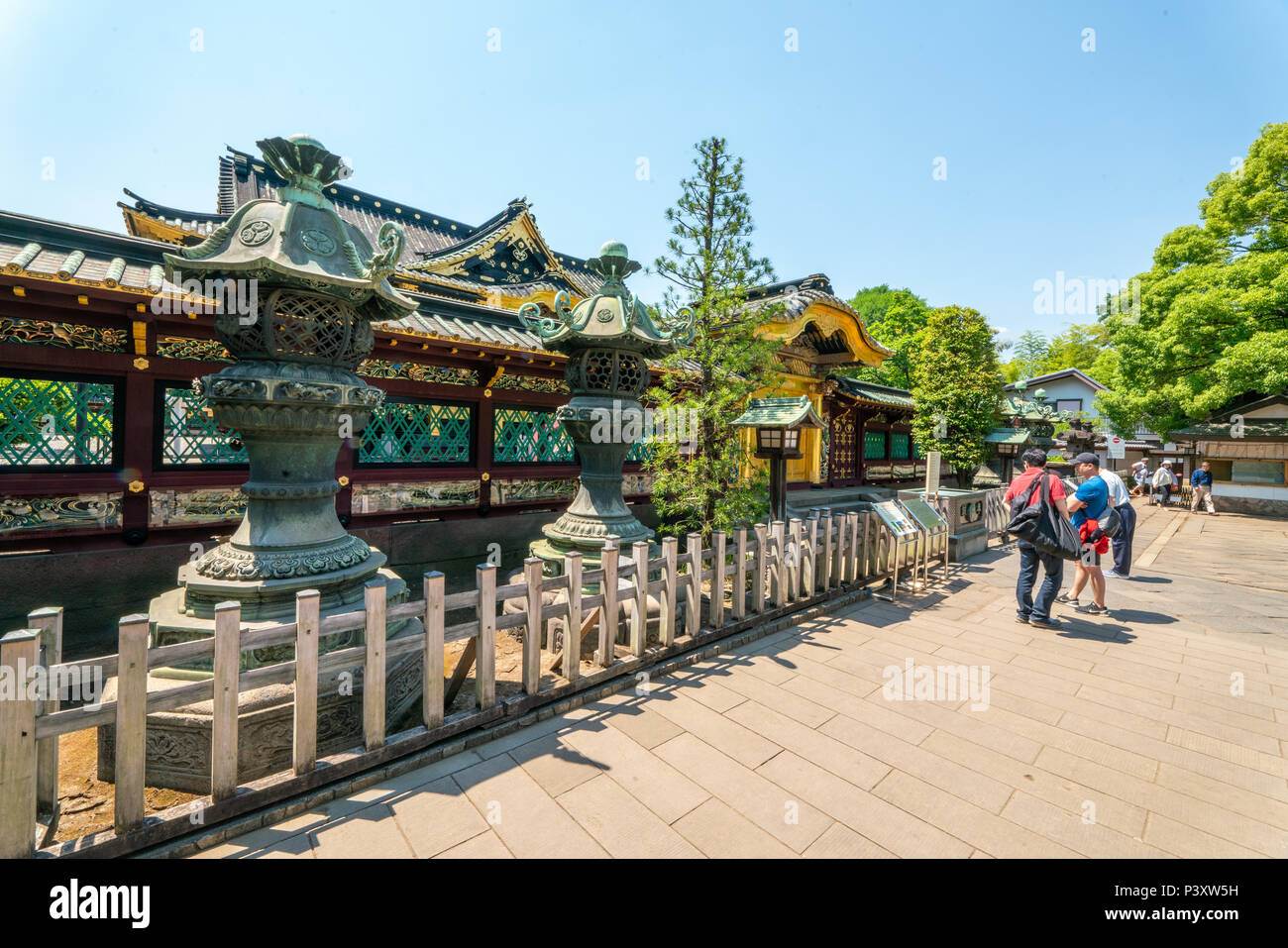 TOKYO, JAPAN 22/05/2018: Ueno Toshogu Shrine at midday sunshine Stock Photo
