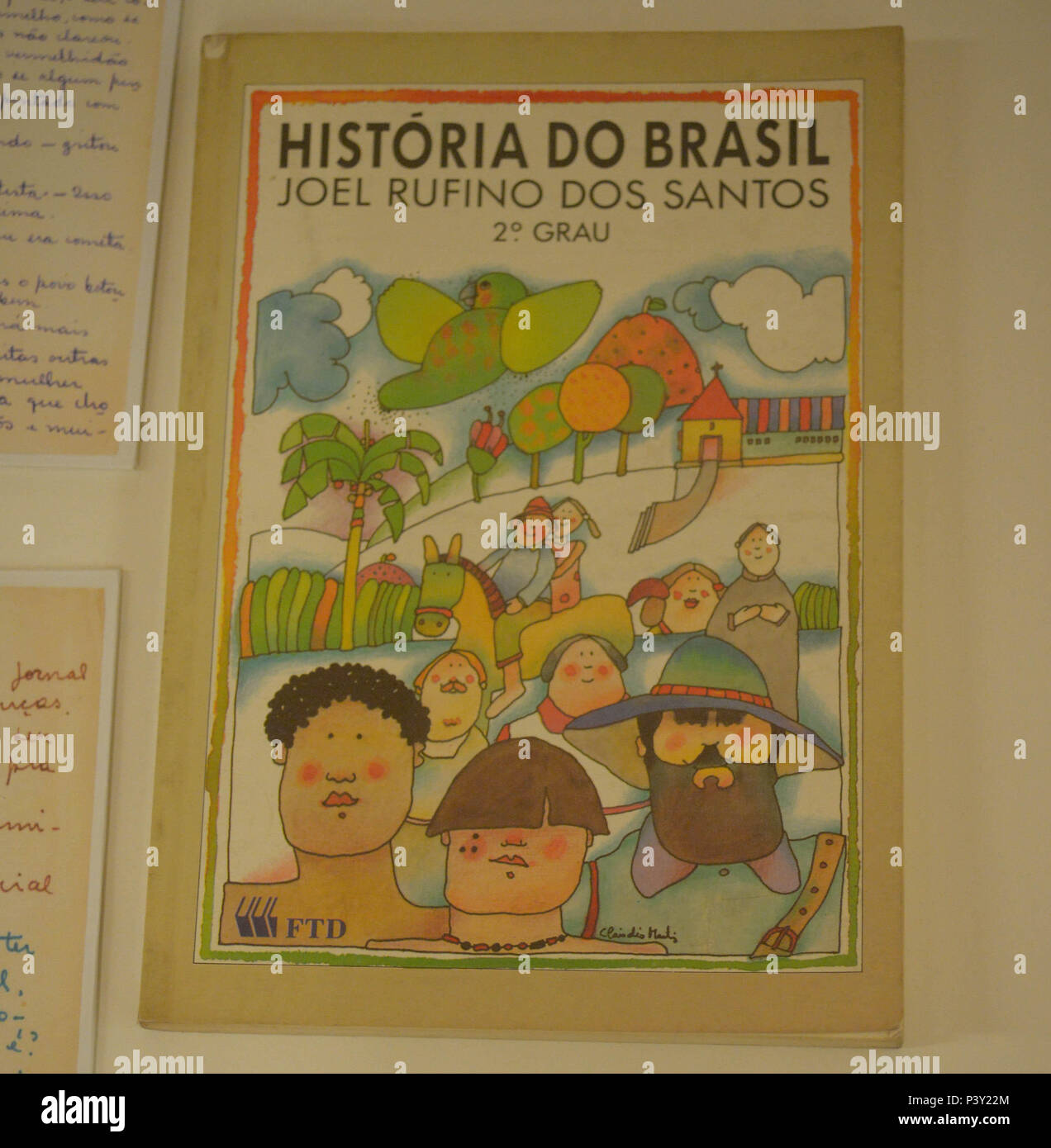 Livro de Joel Rufino dos Santos na exposição Carta Aberta – Correspondências na Prisão no Memorial da Resistência de São Paulo, localizado no centro de São Paulo. Stock Photo