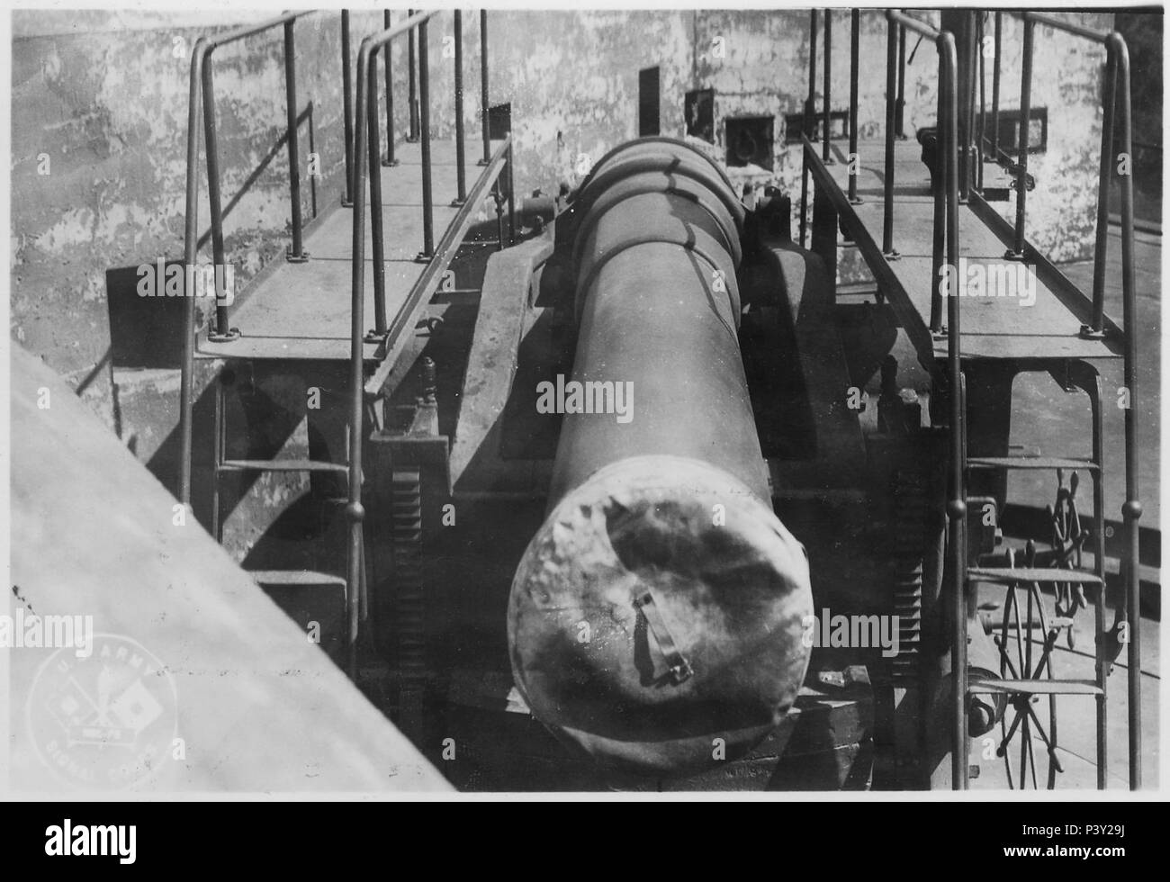 10inch gun, Battery Russell, Fort Stevens, Oregon Stock Photo Alamy