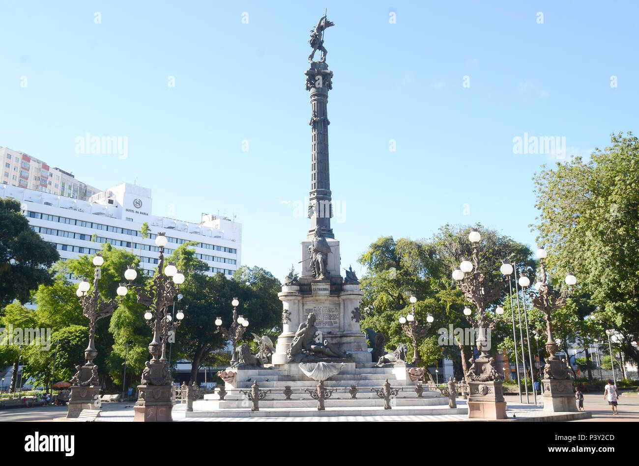 Monumento ao 2 de Julho (Praça 2 de Julho), em Salvador. Stock Photo