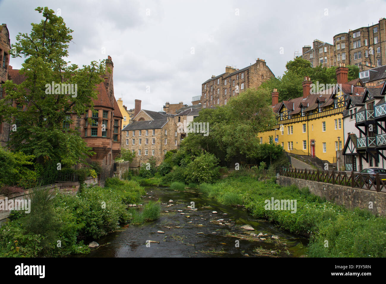 Dean Village in Edinburgh, United Kingdom Stock Photo