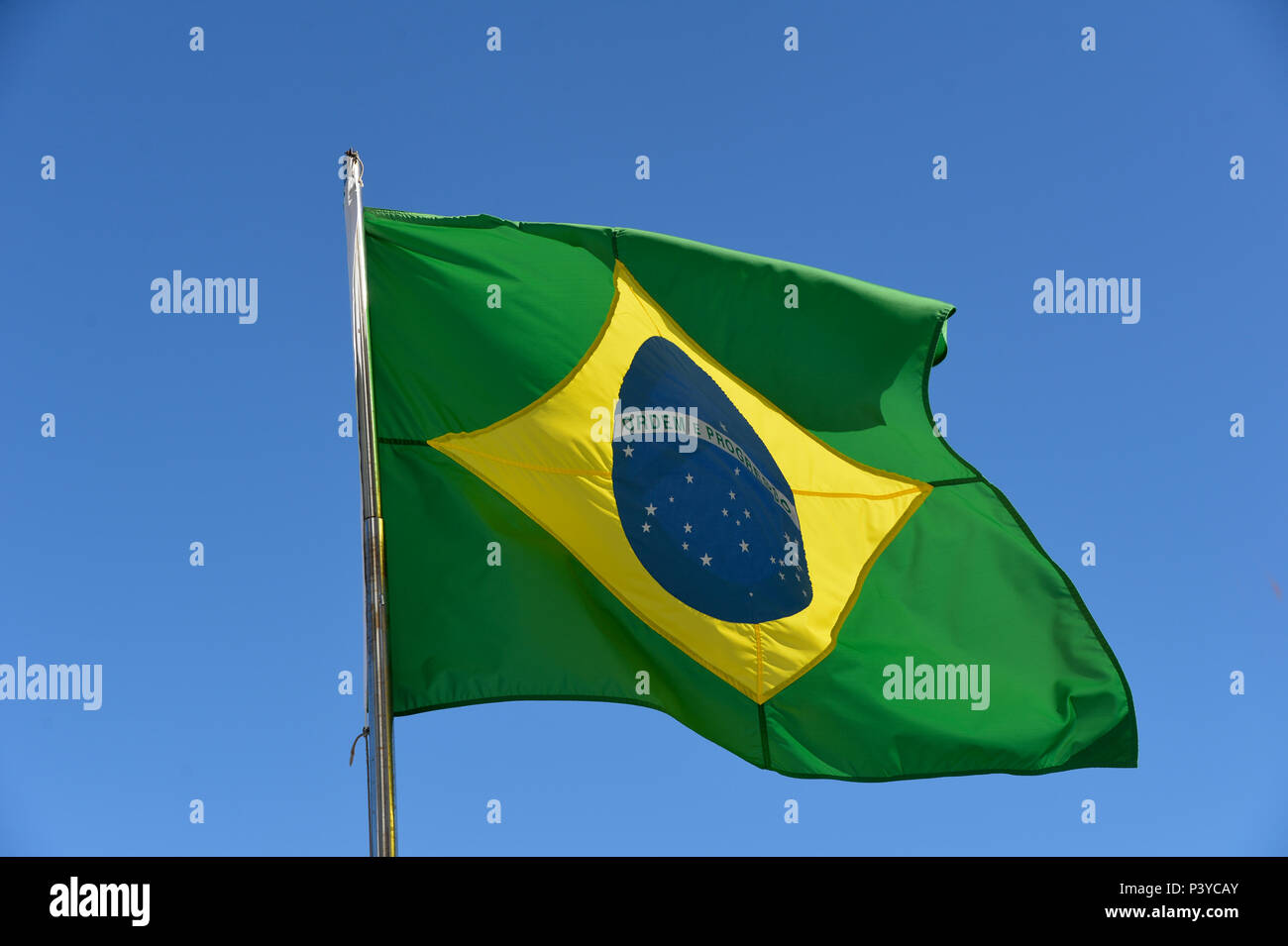 Bandeira do Brasil. Stock Photo