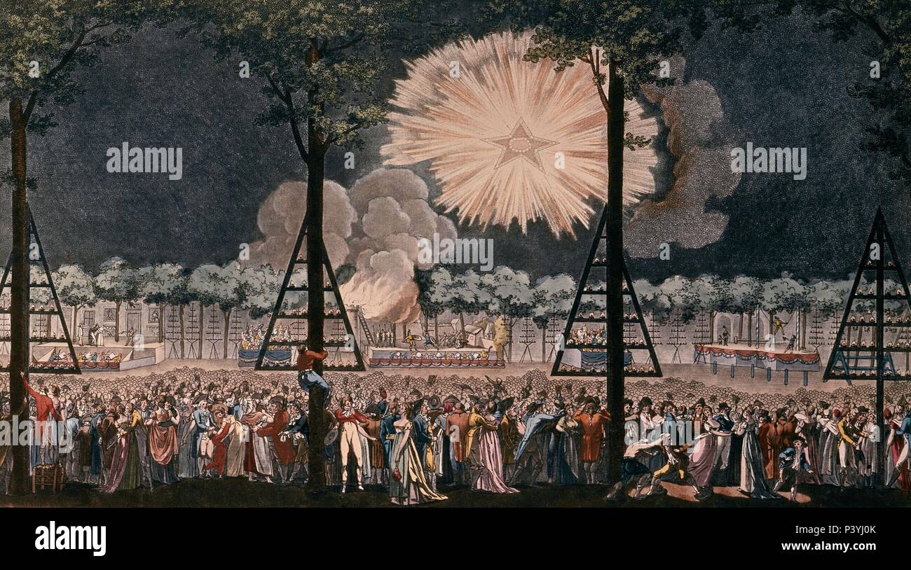 IX ANIVERSARIO DE REVOLUCION FRANCESA 14-JULIO-1789. Location: NATIONAL LIBRARY. Stock Photo