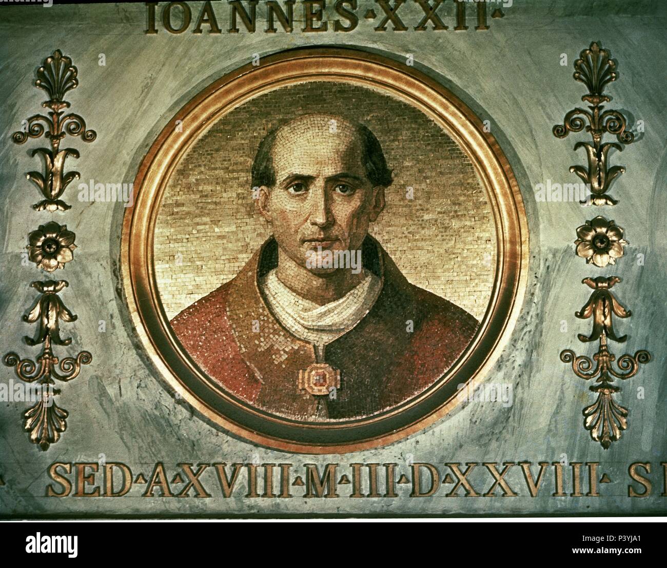 John XXII (Giovanni XXII), pope from 1316 to 1334. Rome, St. Paul basilica. Location: BASILICA DE SAN PABLO, ROME, ITALIA. Stock Photo