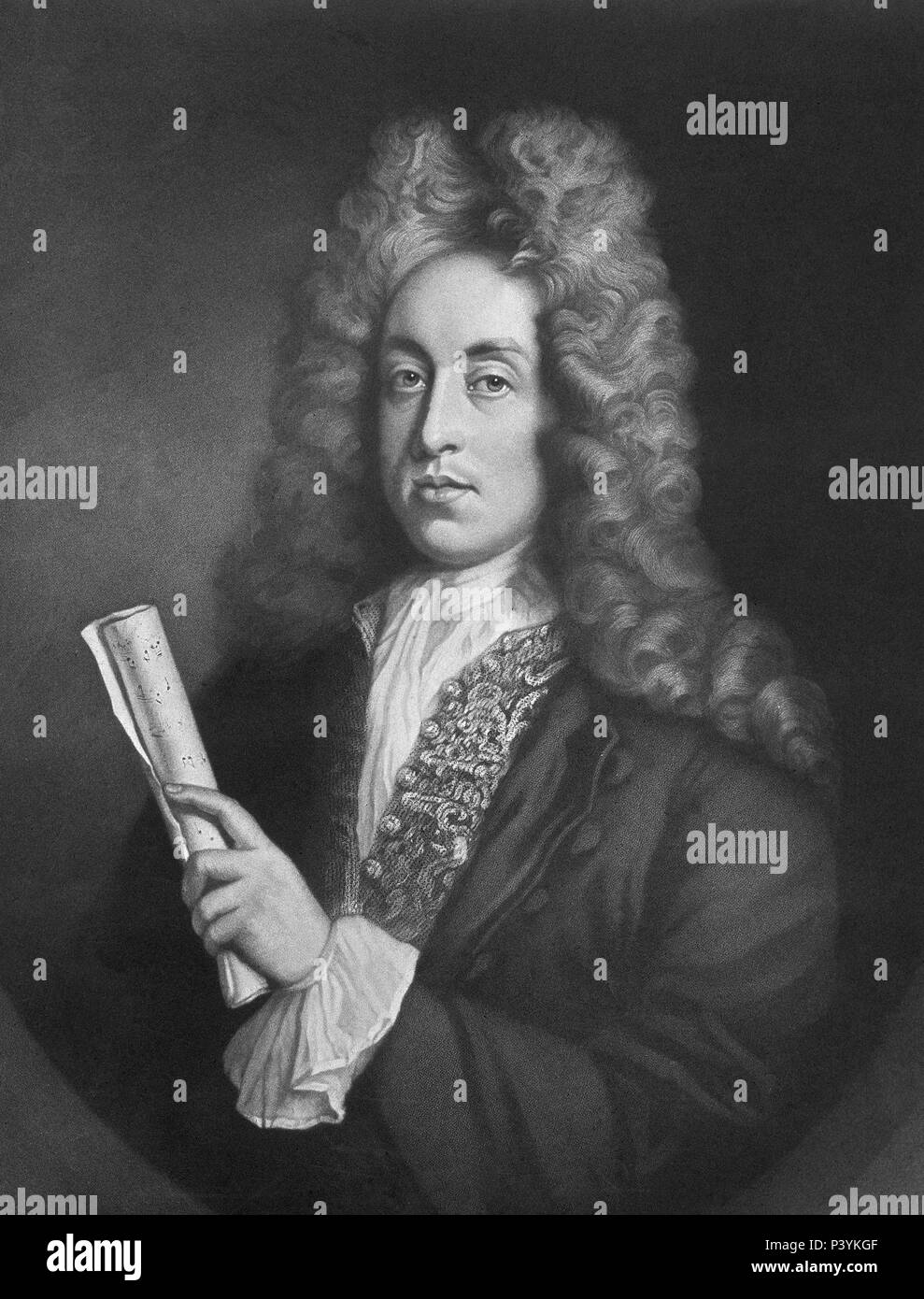 HENRY PURCELL (1659-1695) - COMPOSITOR BRITANICO DEL BARROCO. Author: John Closterman (1660-1711). Location: BRITISH MUSEUM, LONDON, ENGLAND. Stock Photo