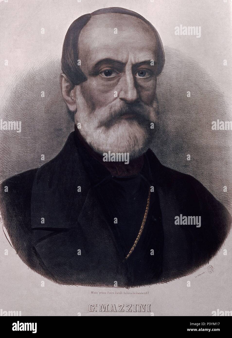GIUSEPPE MAZZINI (1805/1872) POLITICO, PERIODISTA Y ACTIVISTA ITALIANO. Stock Photo