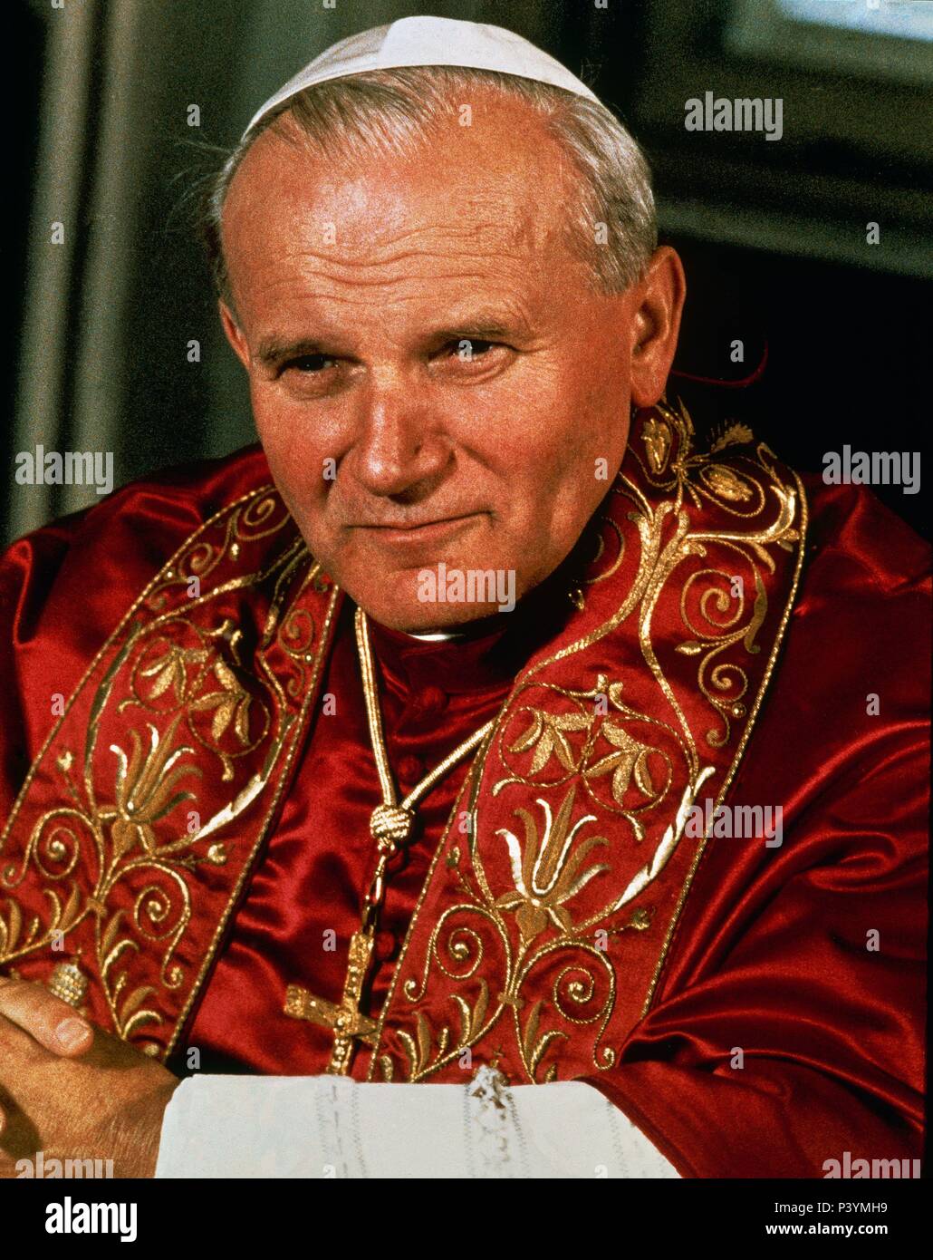 Le pape Jean Paul II. Location: INTERIOR, VATICANO Stock Photo - Alamy