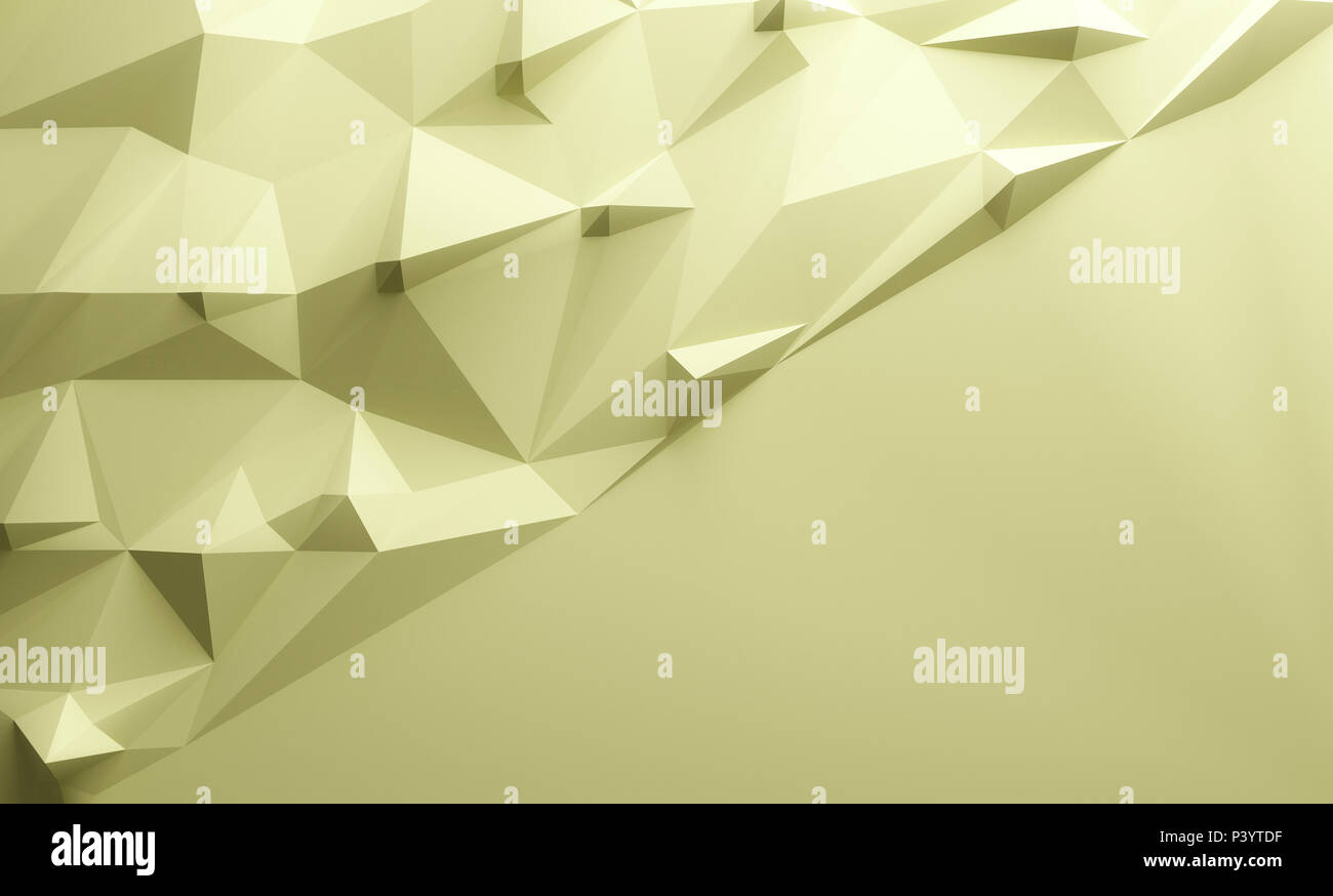 Yellow triangular textured lowpoly background Stock Photo - Alamy