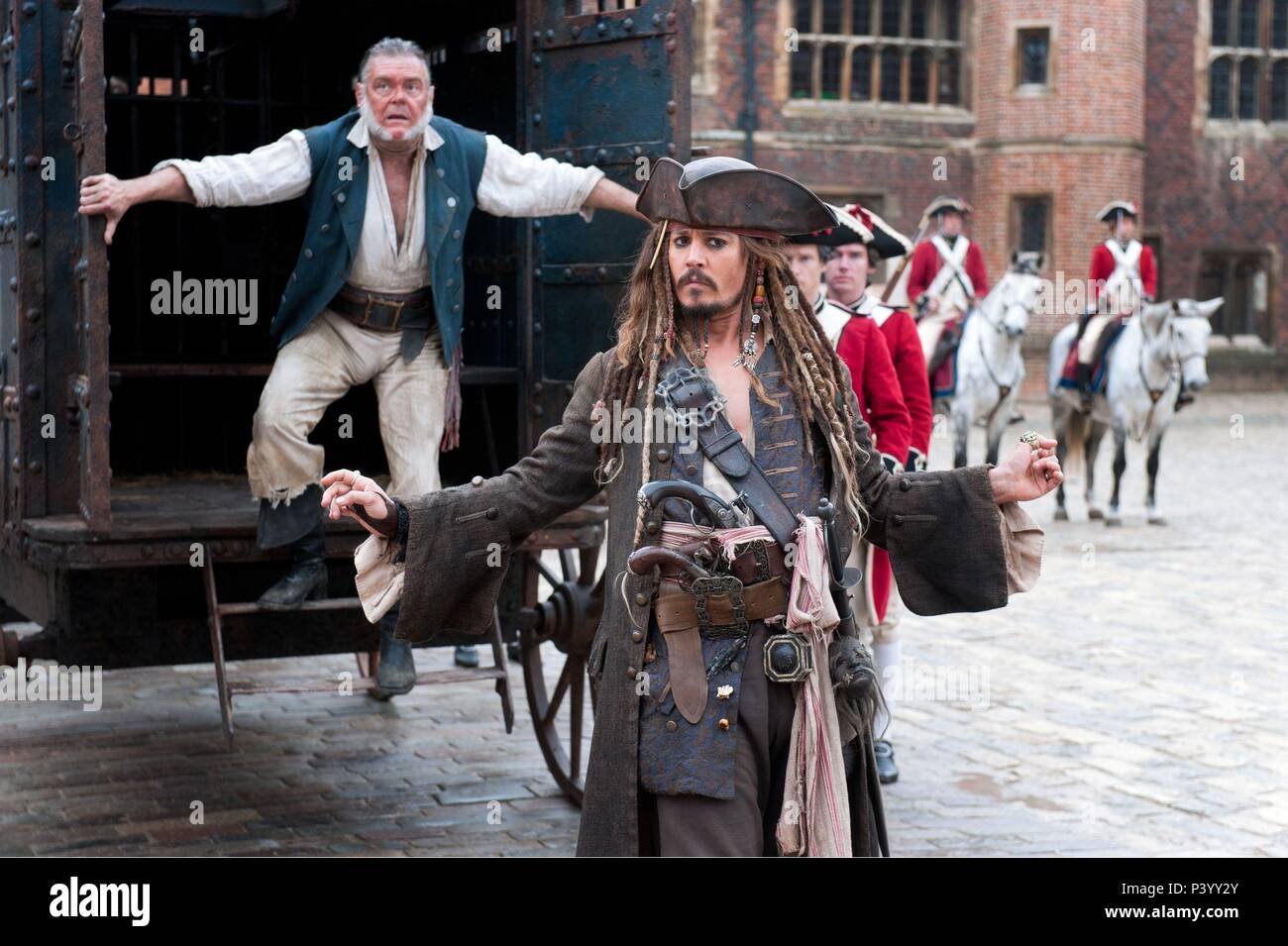 Original Film Title: PIRATES OF THE CARIBBEAN: ON STRANGER TIDES.  English Title: PIRATES OF THE CARIBBEAN: ON STRANGER TIDES.  Film Director: ROB MARSHALL.  Year: 2011.  Stars: JOHNNY DEPP; KEVIN MCNALLY. Credit: WALT DISNEY PICTURES / MOUNTAIN, PETER / Album Stock Photo