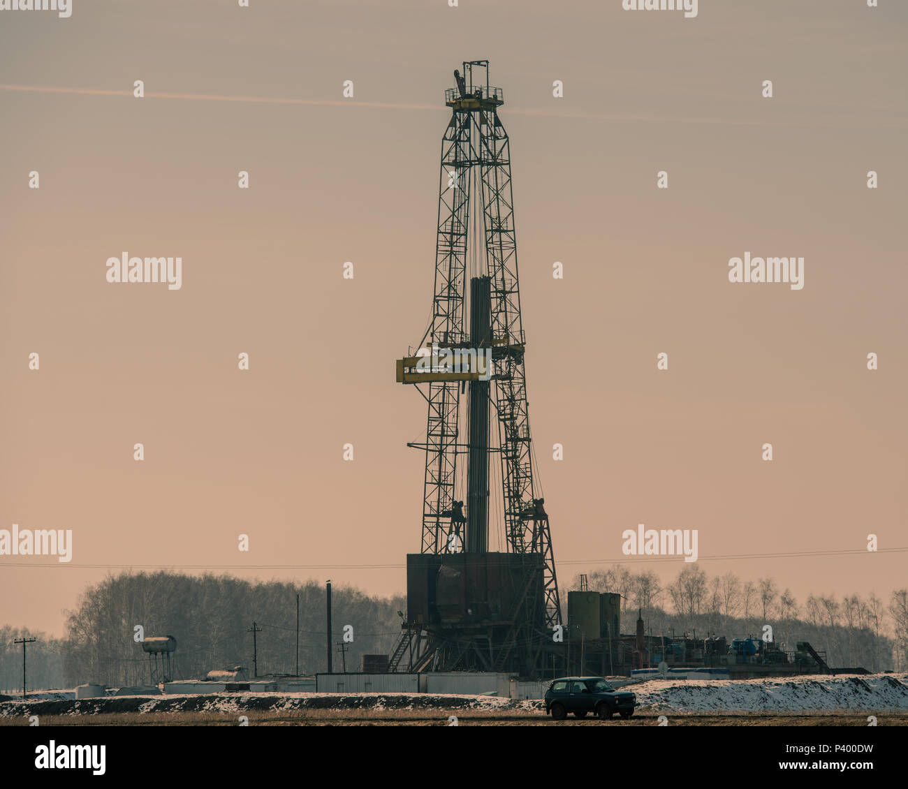 tower for exploration and production of gas. Technology of gas