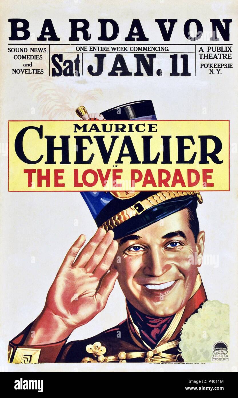 Original Film Title THE LOVE PARADE. English Title THE LOVE PARADE
