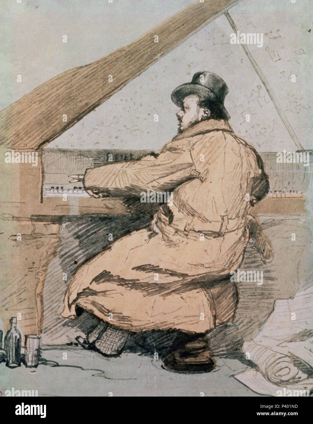 EMMANUEL CHABRIER (1841/1894) COMPOSITOR FRANCES. Location: MUSEO DE LA OPERA, FRANCE. Stock Photo