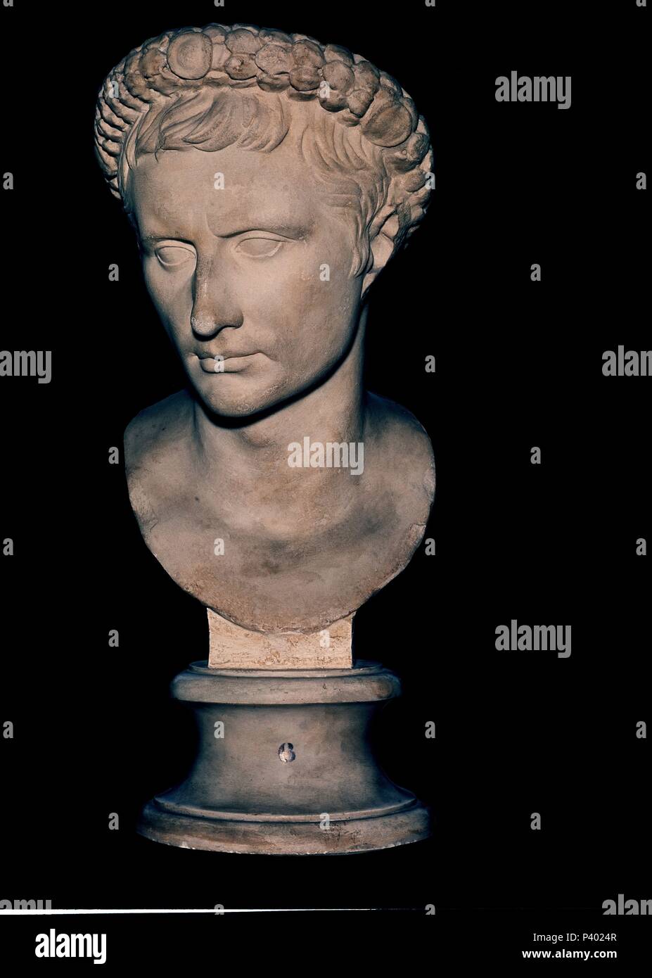 BUSTO DEL EMPERADOR AUGUSTO-63 AC/14 DC- ESCULTURA ROMANA - 27 AC 