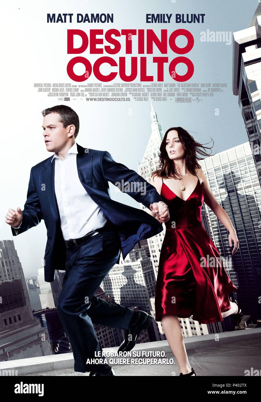 Original Film Title THE ADJUSTMENT BUREAU. English Title THE ADJUSTMENT BUREAU. Film Director GEORGE NOLFI. Year 2011. Credit UNIVERSAL PICTURES Album Stock Photo Alamy