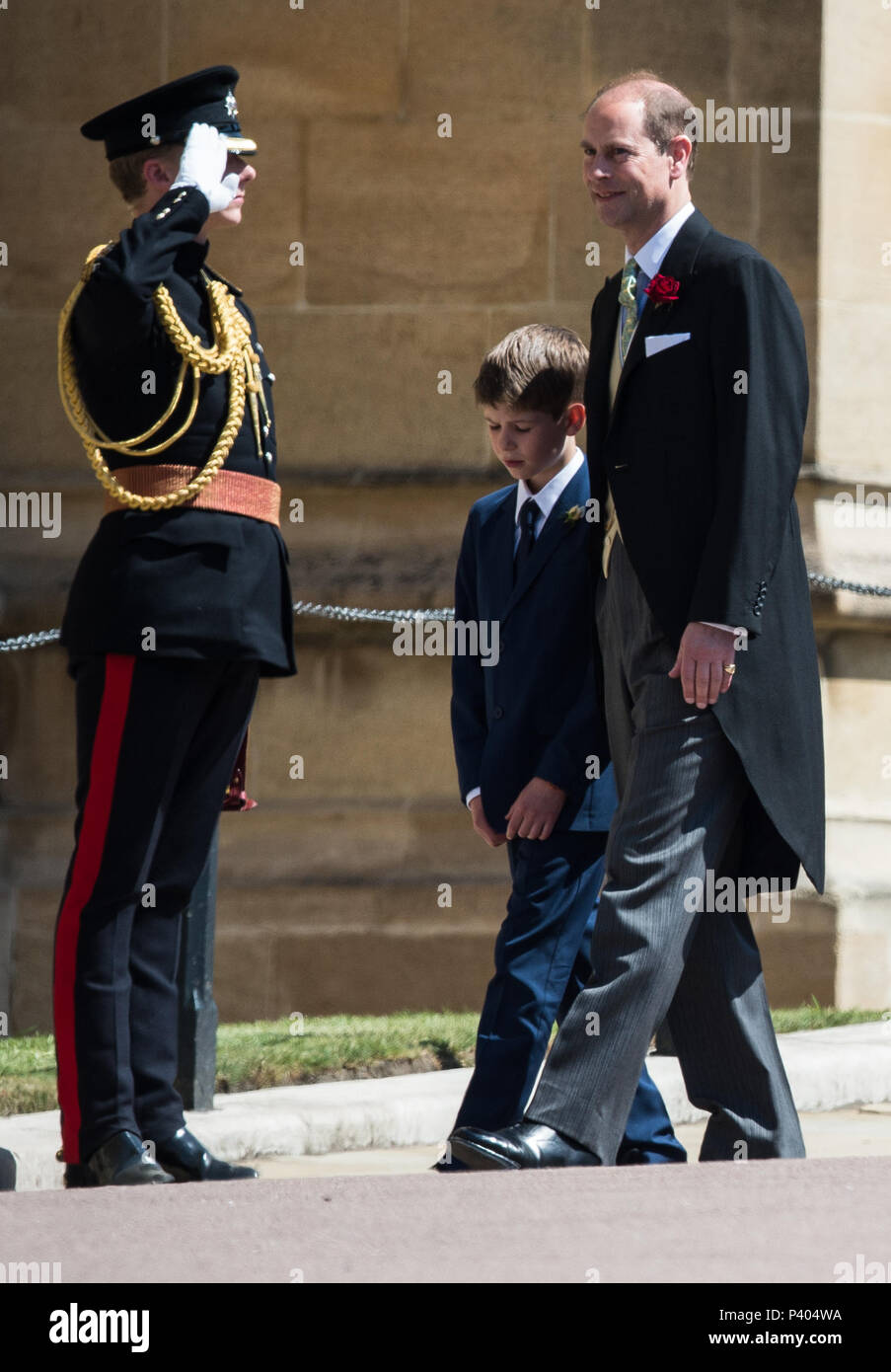 The wedding of Prince Harry and Meghan Markle at Windsor Castle  Featuring: Prince Edward, James Viscount Severn Where: Windsor, United Kingdom When: 19 May 2018 Credit: John Rainford/WENN Stock Photo