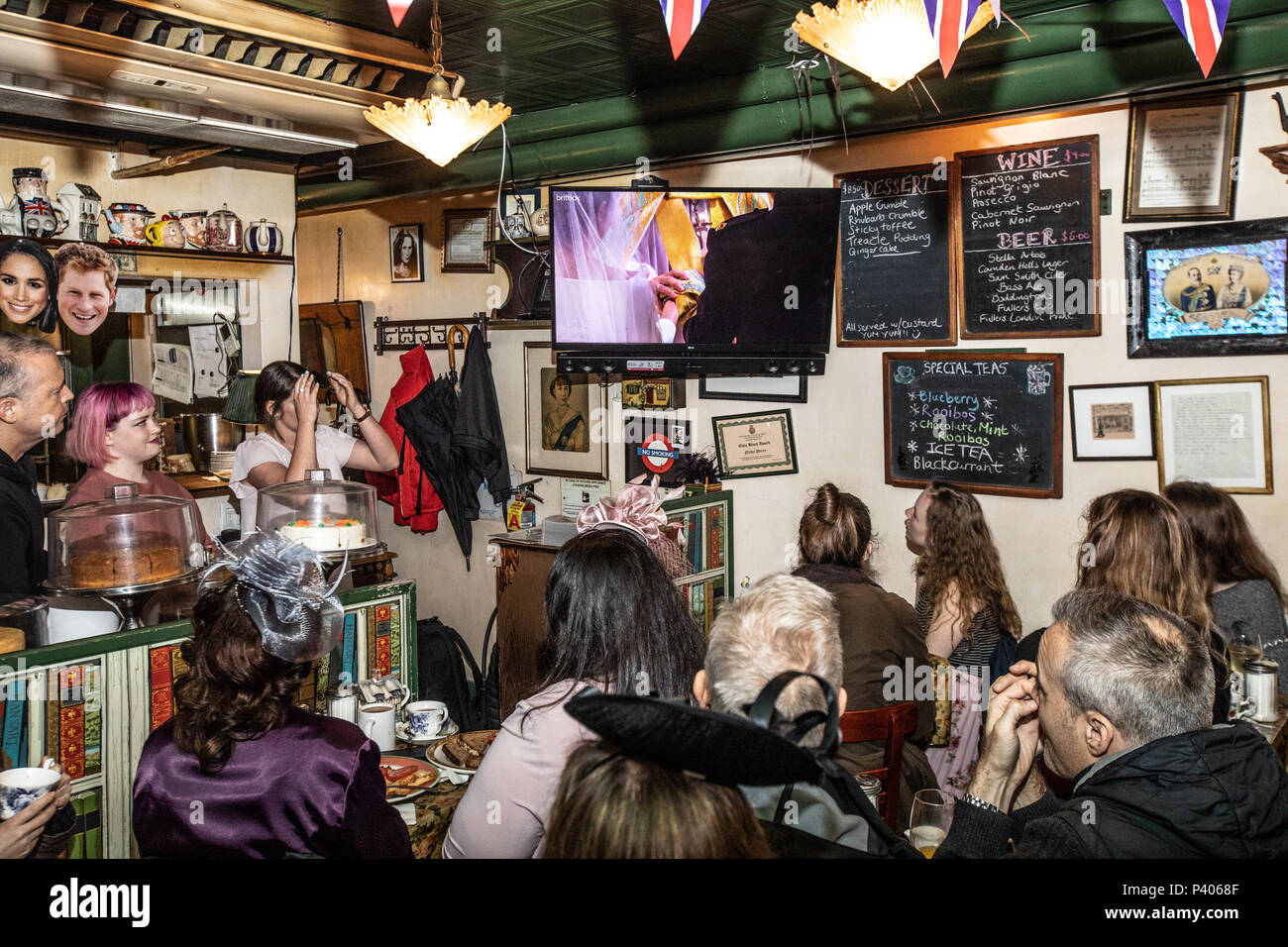 New York City British Restaurant & Tea Shop ( Tea & Sympathy ) hosts an early morning Royal