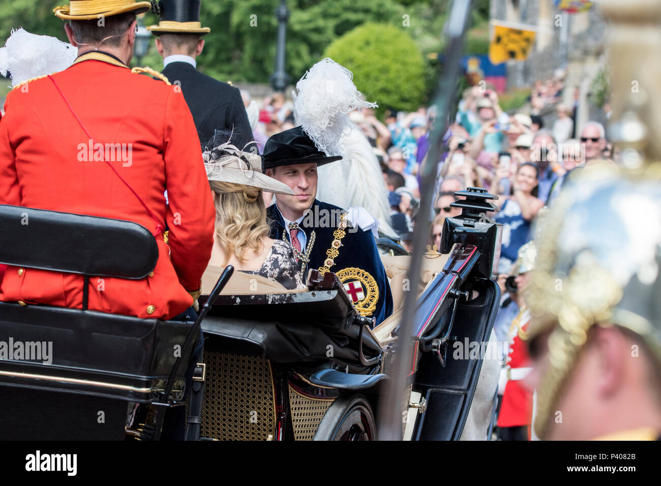 Windsor Castle, UK. 18 June 2018 - His Royal Highness Prince William ...