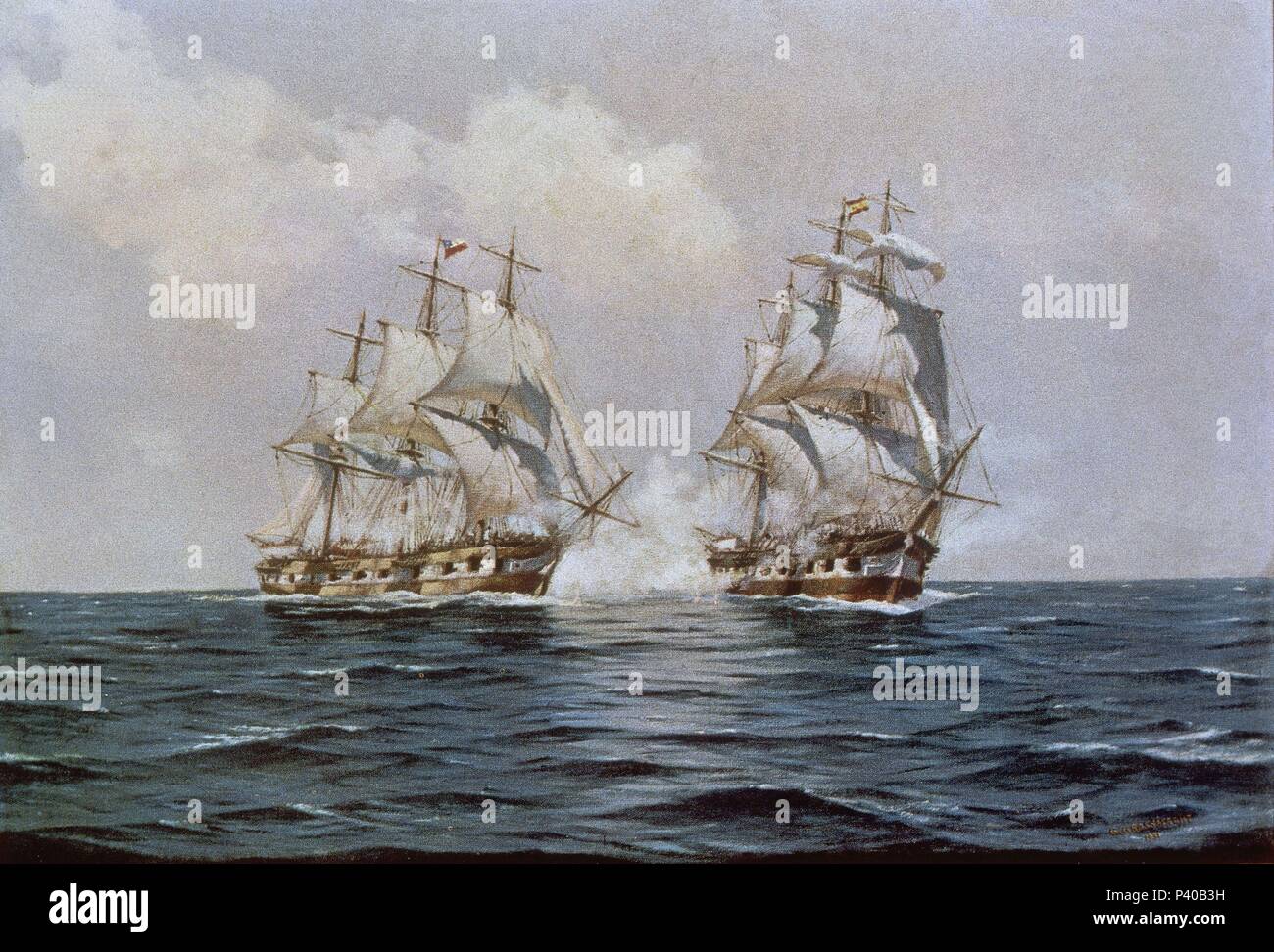 COMBATE NAVAL DE VALPARAISO EL 27 DE ABRIL DE 1818 ENTRE LA FRAGATA