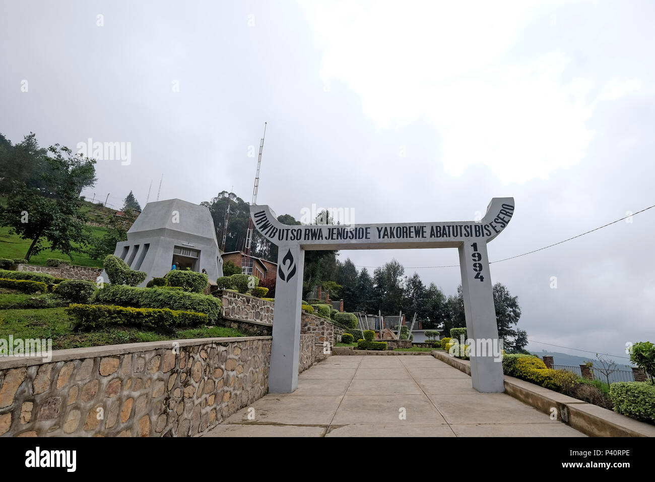 Rwanda, Bisesero Genocide Memorial Stock Photo