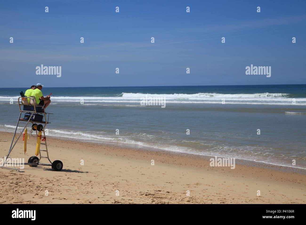 Plage de l'Horizon Cap Ferret Aquitaine France Stock Photo