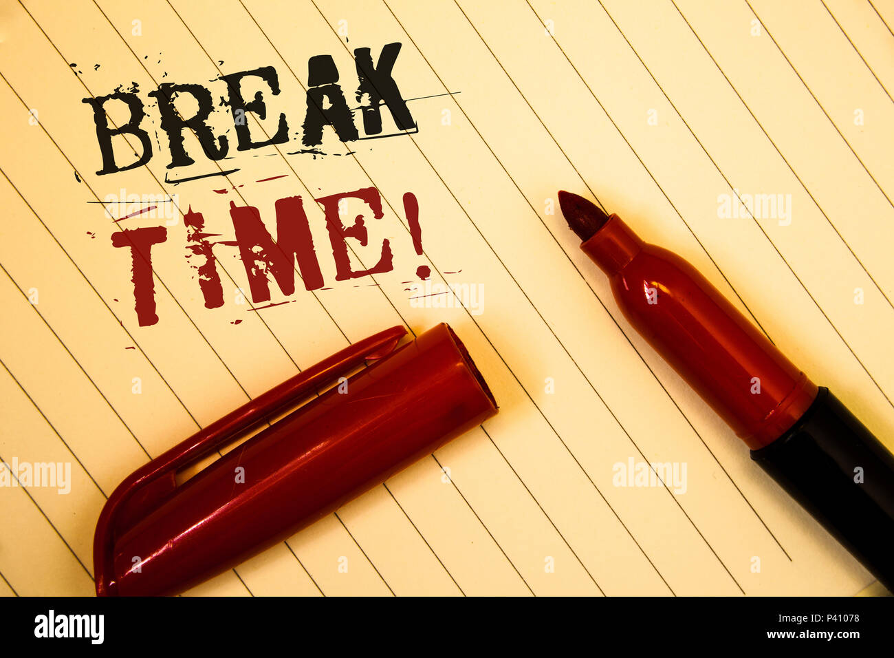 Text Sign Showing Break Time Motivational Call Conceptual Photo Moment To Stop Working Get Relax PauseIdeas Messages Created On Notebook Page Black R Text Sign Showing Break Time Motivational Call Conceptual Photo Moment To Stop Working Get Relax PauseIdeas Messages Created On Notebook Page Black R