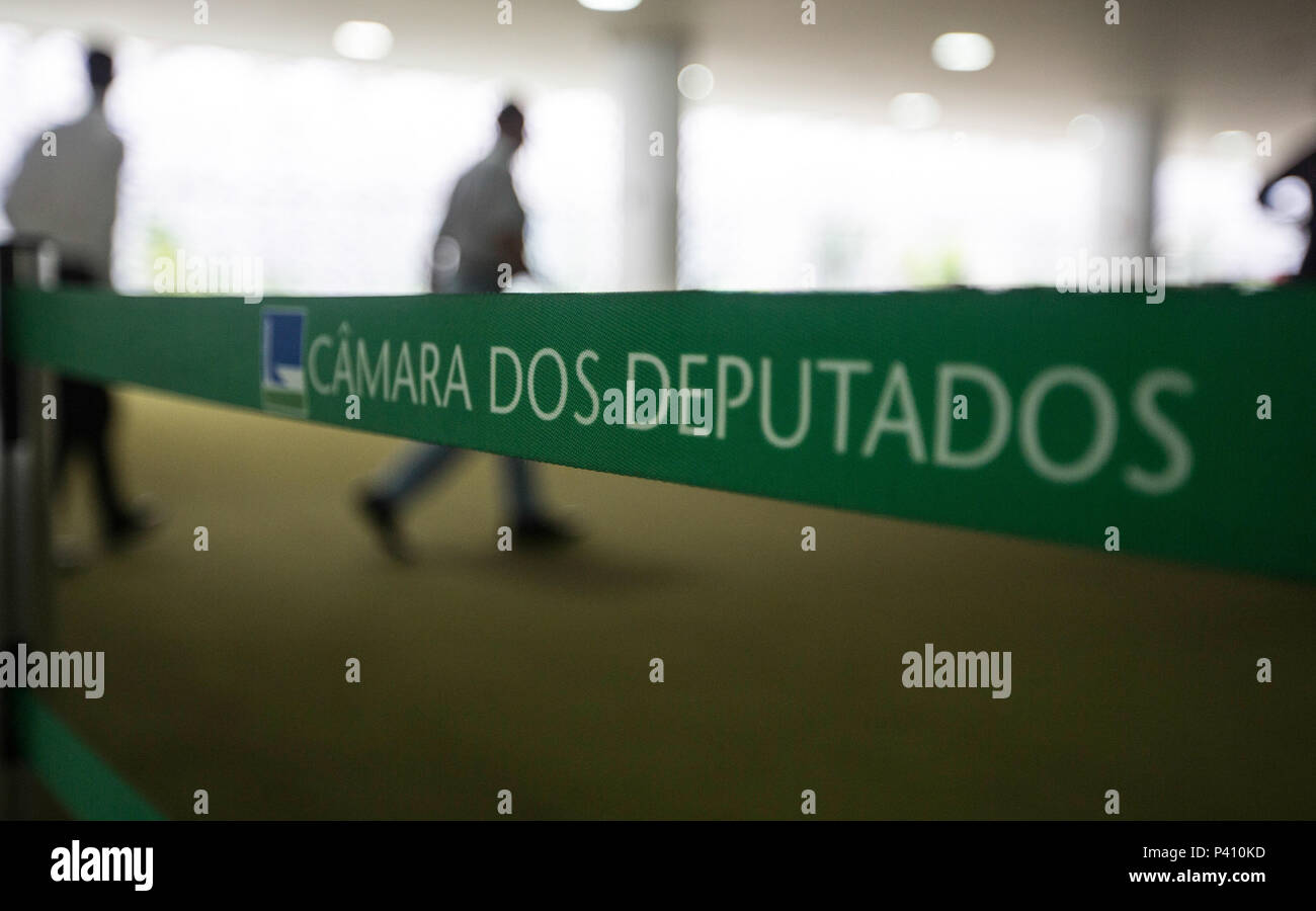 Salão Verde, na Câmara dos Deputados em Brasília, na tarde desta sexta-feira (08). Stock Photo