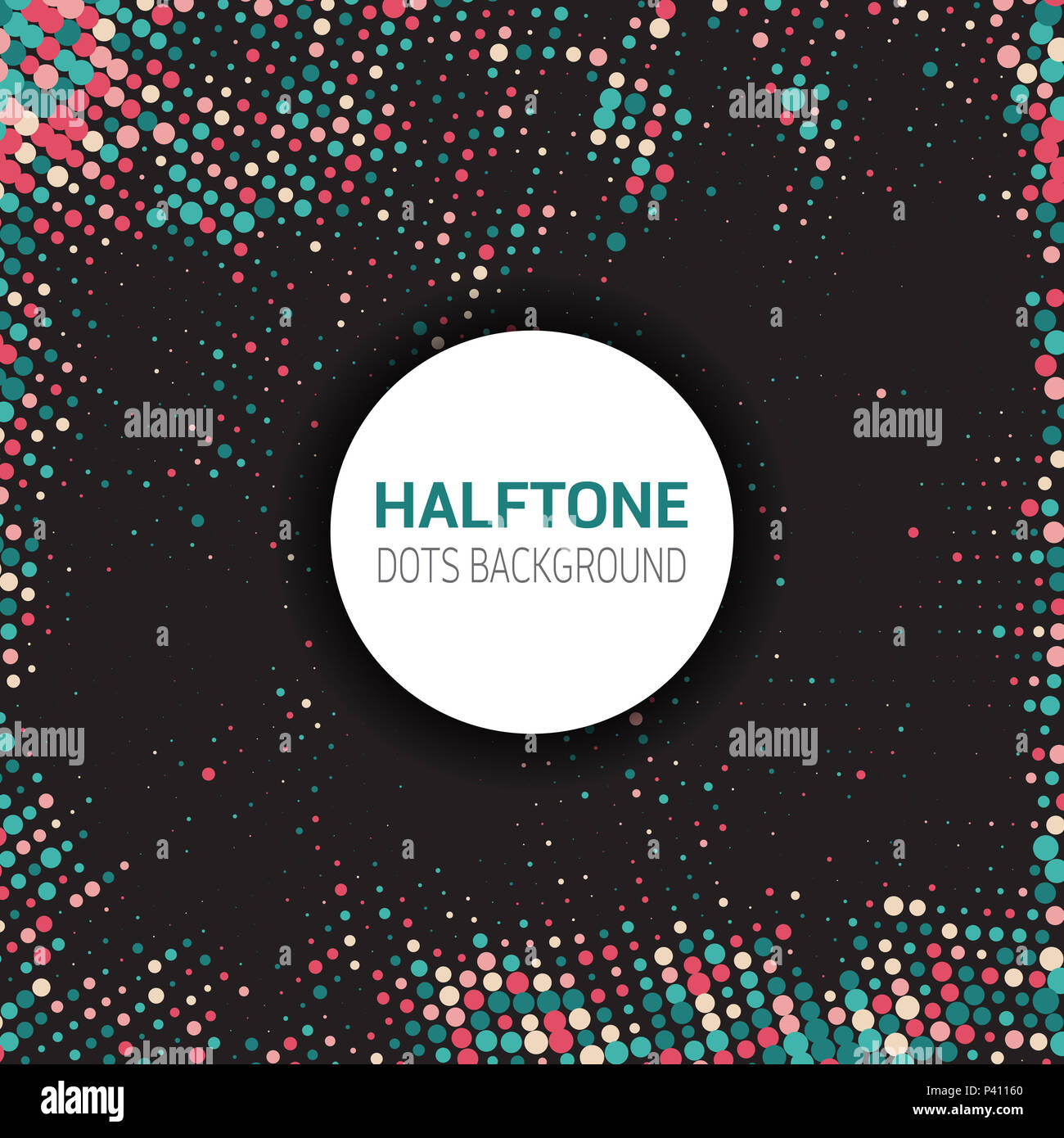 Abstract background with halftone dots design Stock Photo - Alamy