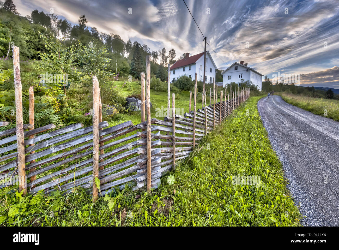 LILLEHAMMER, NORWAY AUGUST 01, 2016 Norwegian House with traditional