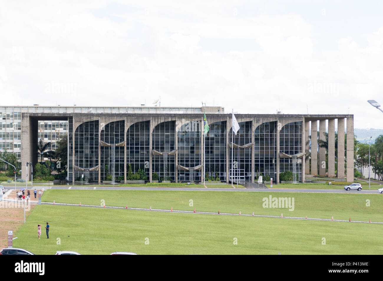 Palacio Da Justica Visto Do Palacio Itamaraty Em Brasilia Df Stock Photo Alamy