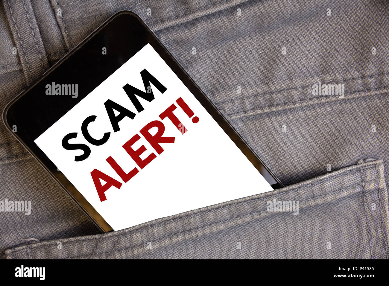 Scam Writing Handwriting texts writing Scam Alert Motivational Call. Concept meaning ...