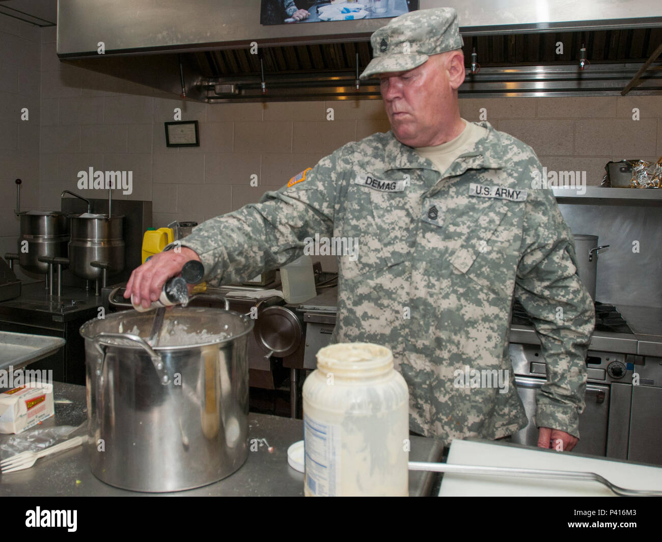 U.S. Army Sgt. 1st Class Bruce Demag, food service sergeant, Joint