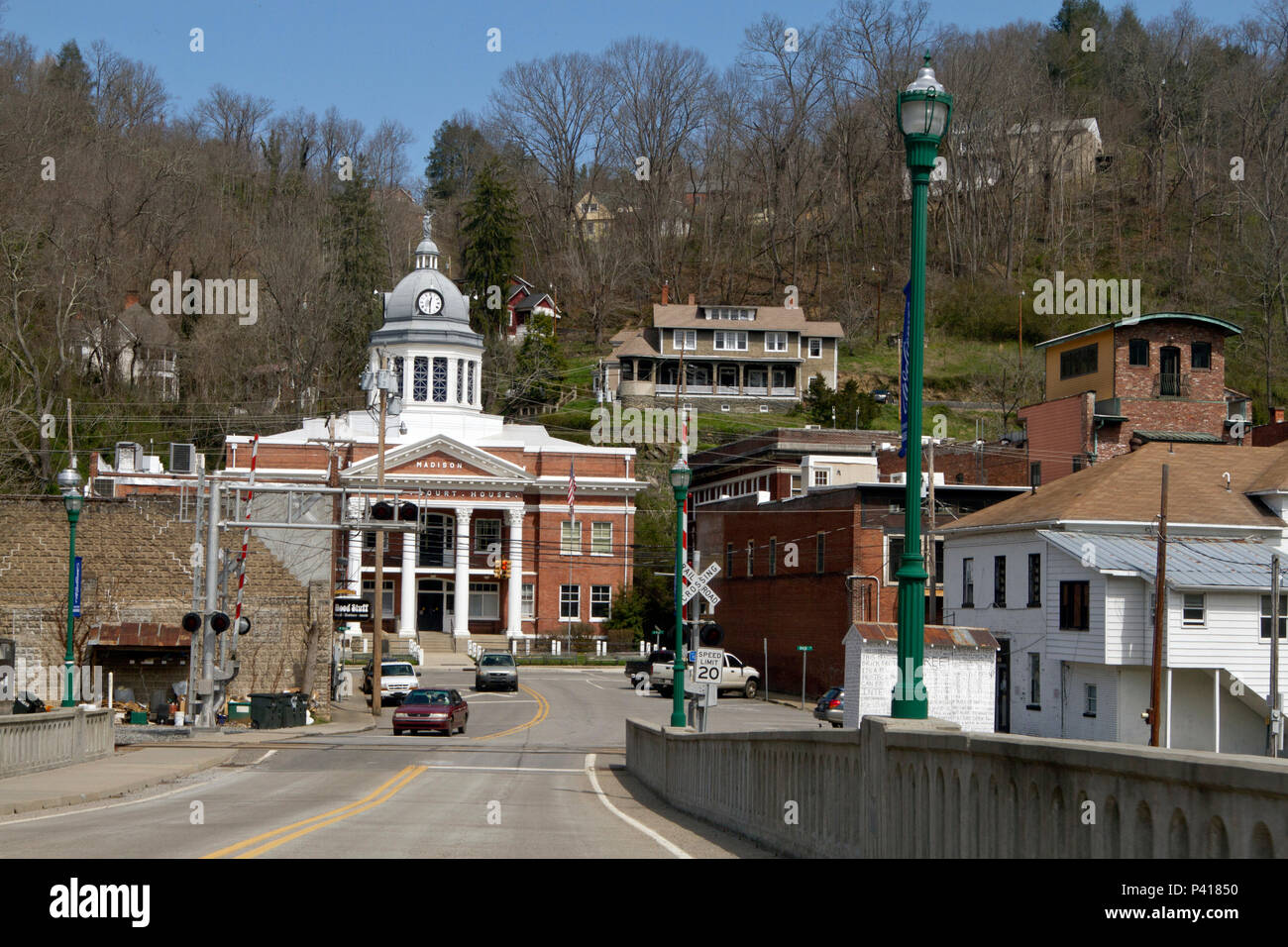 MARSHALL, NORTH CAROLINA, USA MARCH 17, 2018 The downtown area of the small town of Marshall